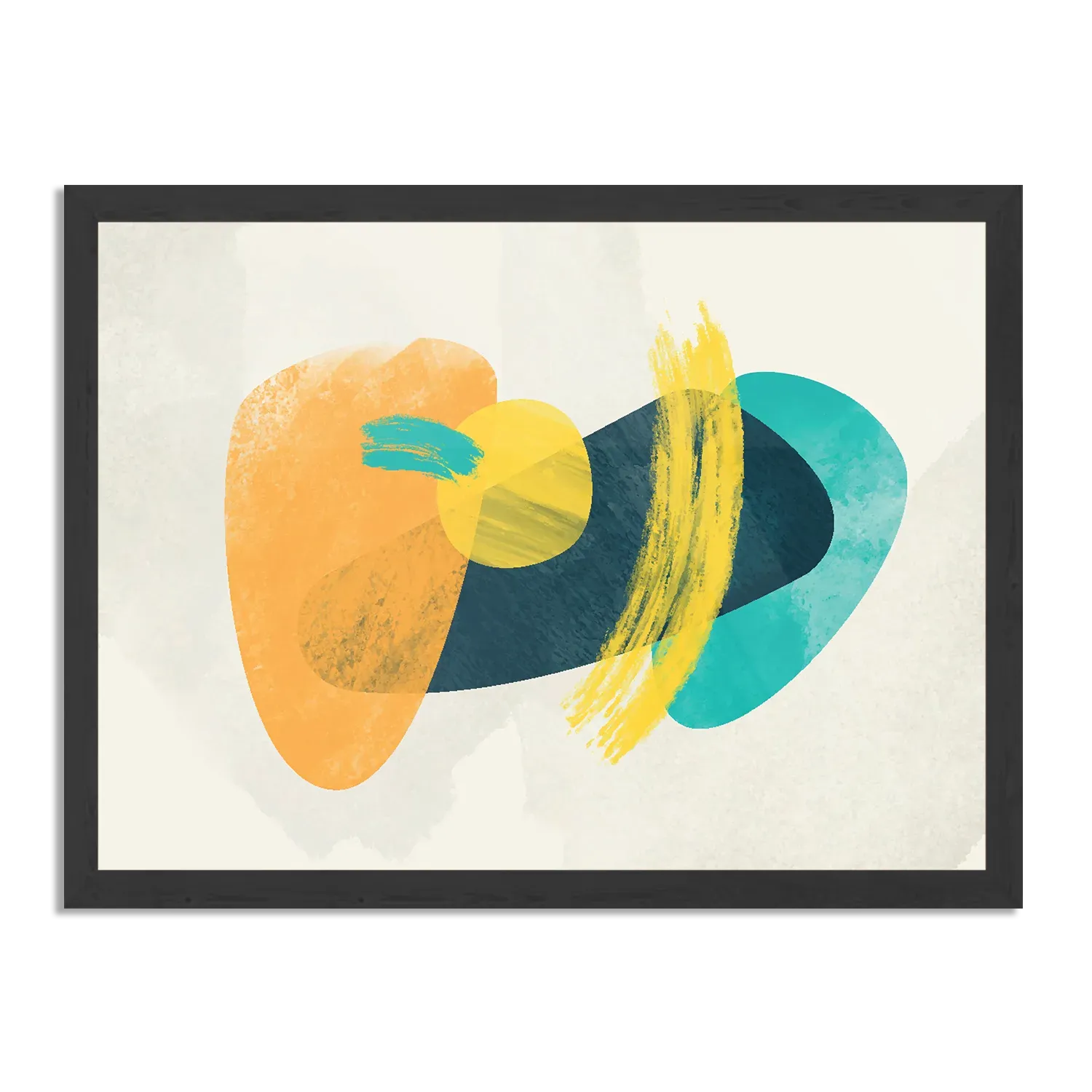 Poster Scandinavisch Design Kleurrijk Rechthoek Horizontaal Met Lijst Template PBF 50 70 Horizontaal Abstract 117 1