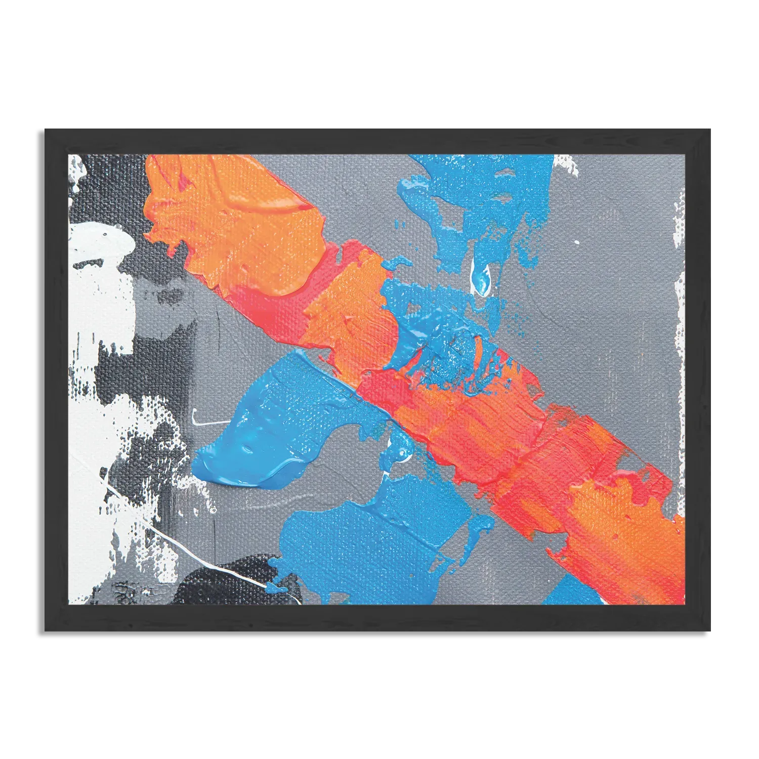 Poster Painted Canvas Rechthoek Horizontaal Met Lijst Template PBF 50 70 Horizontaal Abstract 118 1