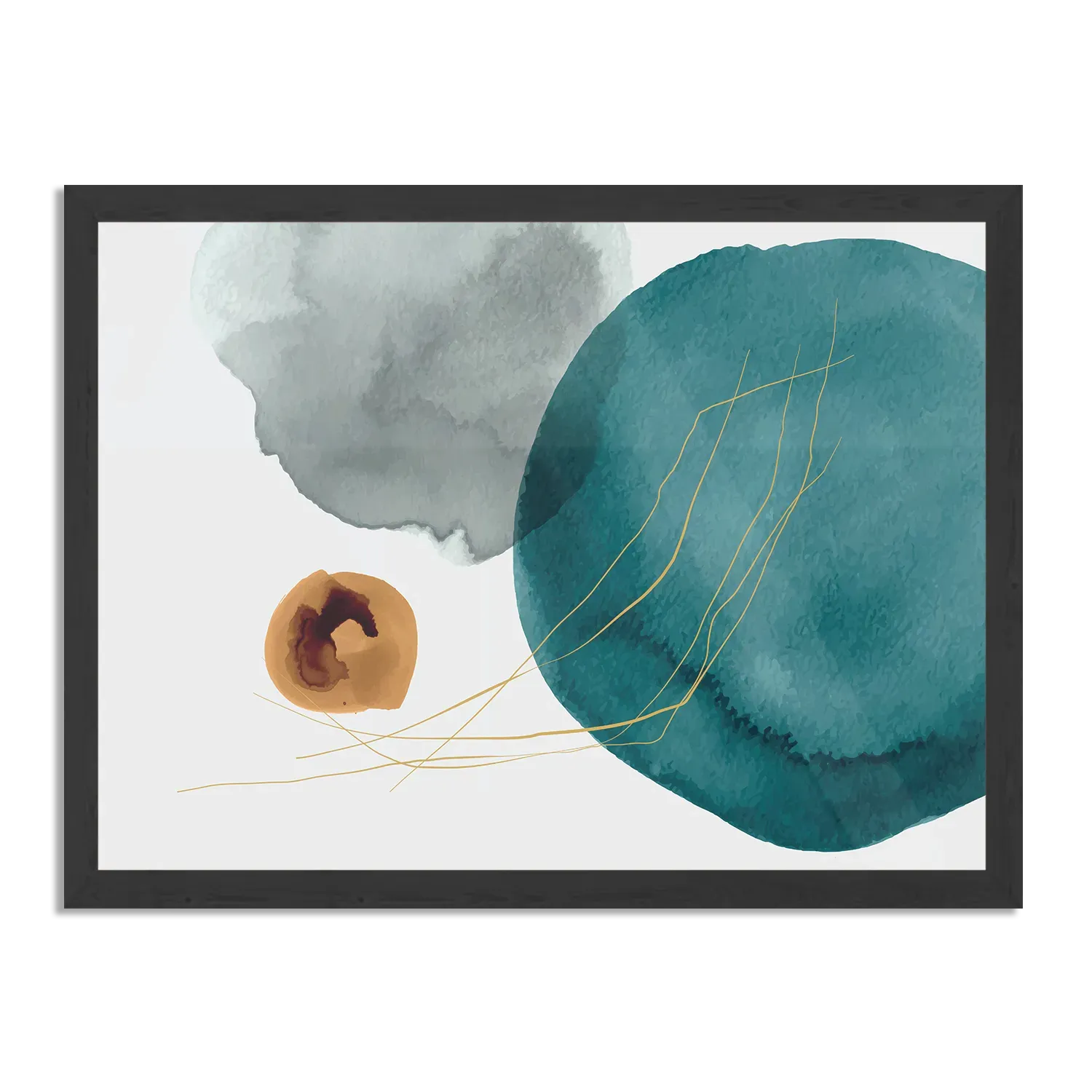 Poster Abstract Cirkels Multikleur 01 Rechthoek Horizontaal Met Lijst Template PBF 50 70 Horizontaal Abstract 20 1