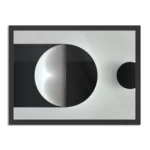 Poster Scandinavisch Wit met Zwart Element 01 Rechthoek Horizontaal Met Lijst Template PBF 50 70 Horizontaal Abstract 21 1