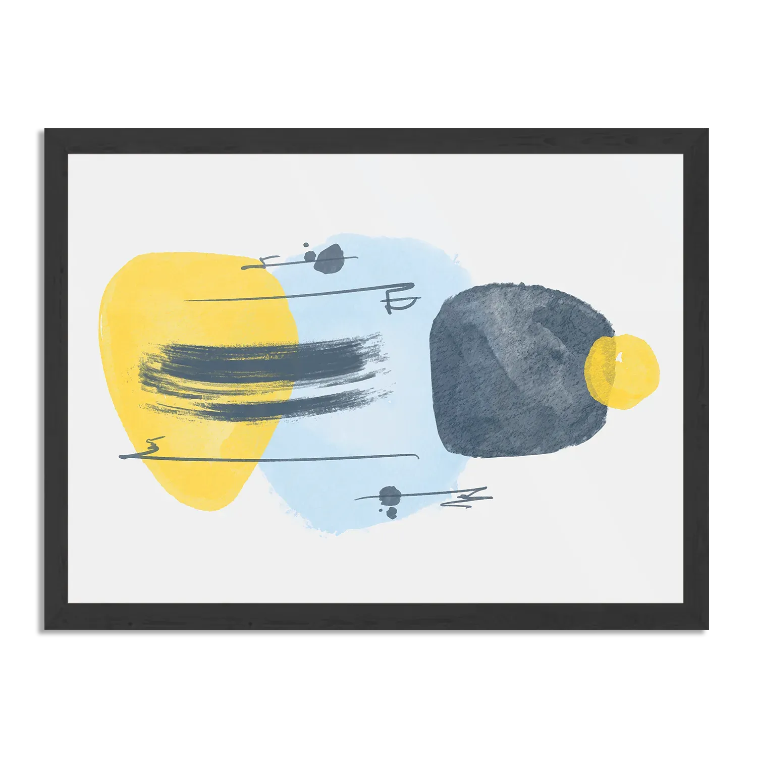 Poster Scandinavisch patroon Rechthoek Horizontaal Met Lijst Template PBF 50 70 Horizontaal Abstract 22 1