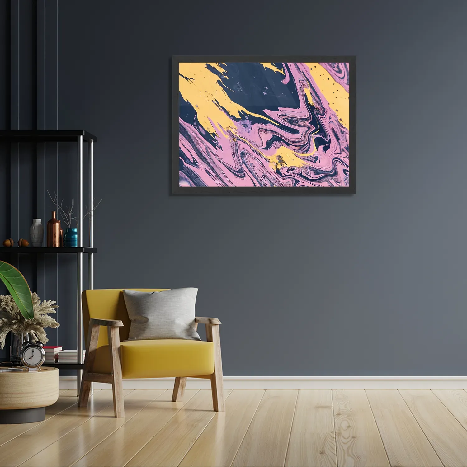 Poster Moderne Kunst Rechthoek Horizontaal Met Lijst Template PBF 50 70 Horizontaal Abstract 36 2