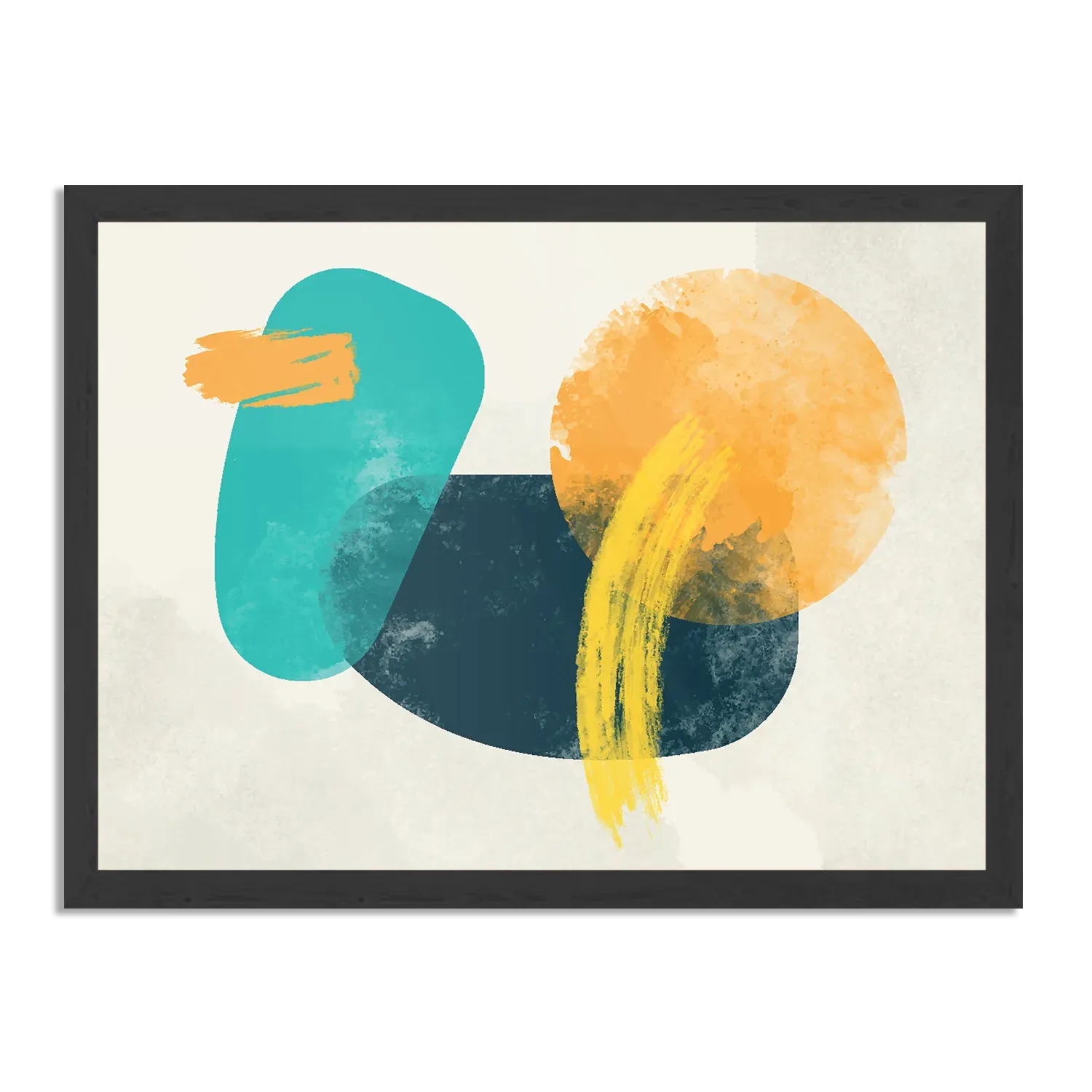 Poster Kleurrijk Abstract 01 Rechthoek Horizontaal Met Lijst Template PBF 50 70 Horizontaal Abstract 43 1