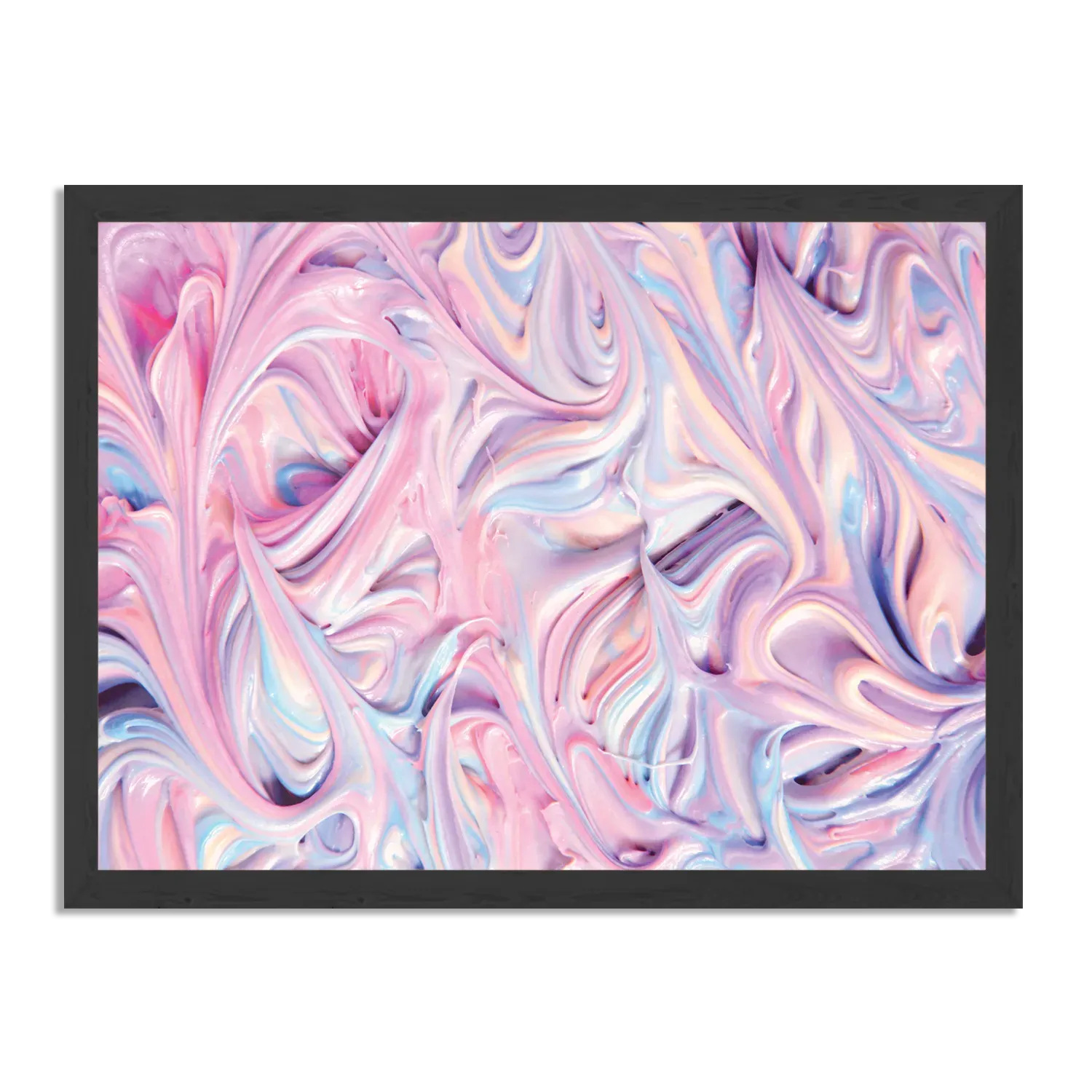 Poster Statisfying Art Roze Rechthoek Horizontaal Met Lijst Template PBF 50 70 Horizontaal Abstract 45 1