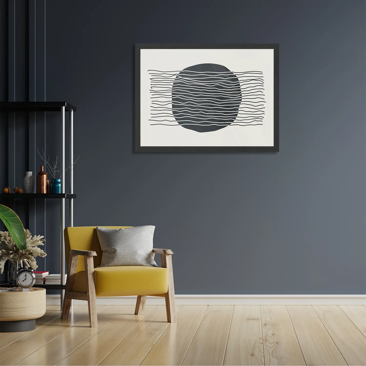 Poster De Innerlijke Rust 02 Rechthoek Horizontaal Met Lijst Template PBF 50 70 Horizontaal Abstract 56 2