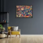 Poster Colorfull Art Design Rechthoek Horizontaal Met Lijst Template PBF 50 70 Horizontaal Abstract 59 2