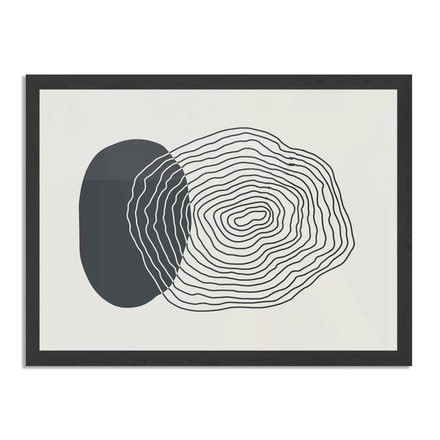 Poster De Innerlijke Rust 03 Rechthoek Horizontaal Met Lijst Template PBF 50 70 Horizontaal Abstract 90 1