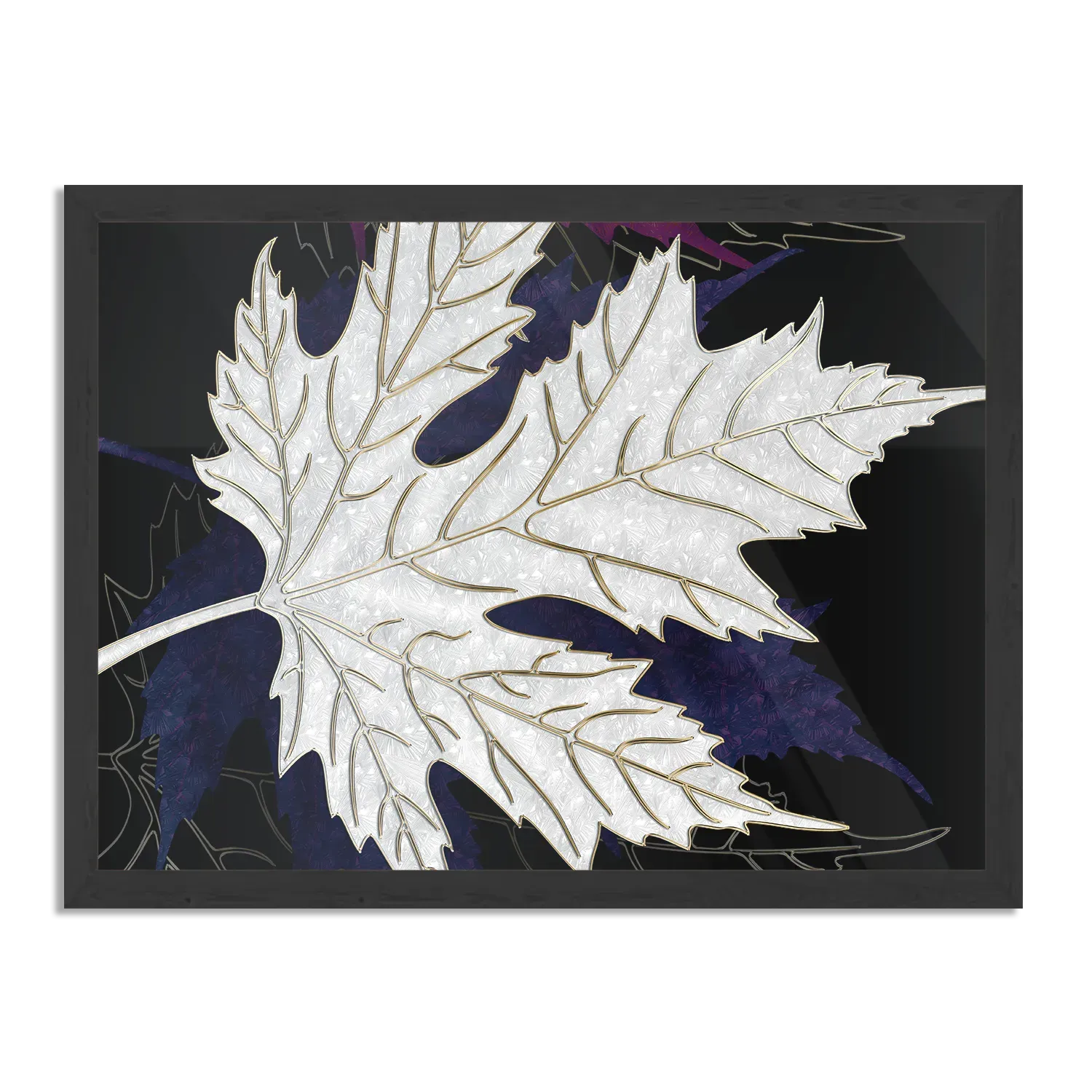 Poster Het Blad Van De Boom Kunst 02 Rechthoek Horizontaal Met Lijst Template PBF 50 70 Horizontaal Abstract 92 1