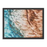 Poster Kunst Oranje blauw Rechthoek Horizontaal Met Lijst Template PBF 50 70 Horizontaal Abstract 93 1
