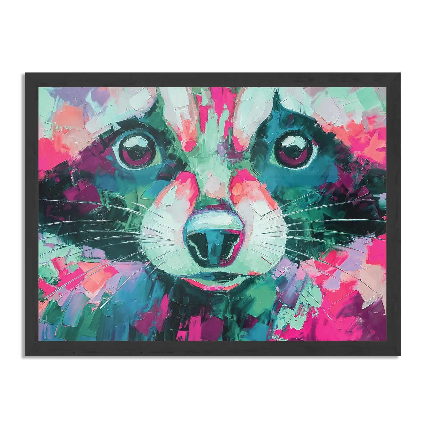 Poster Vossenkop Kunst 01 Rechthoek Horizontaal Met Lijst Template PBF 50 70 Horizontaal Abstract 96 1