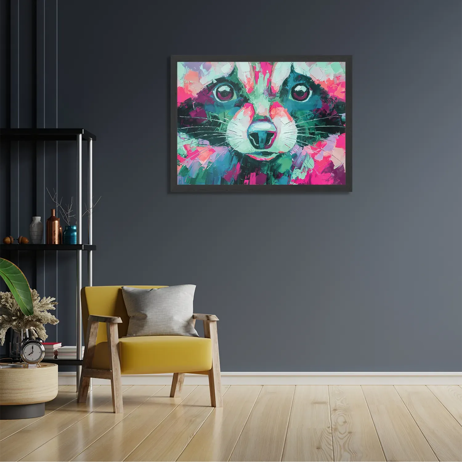 Poster Vossenkop Kunst 01 Rechthoek Horizontaal Met Lijst Template PBF 50 70 Horizontaal Abstract 96 2