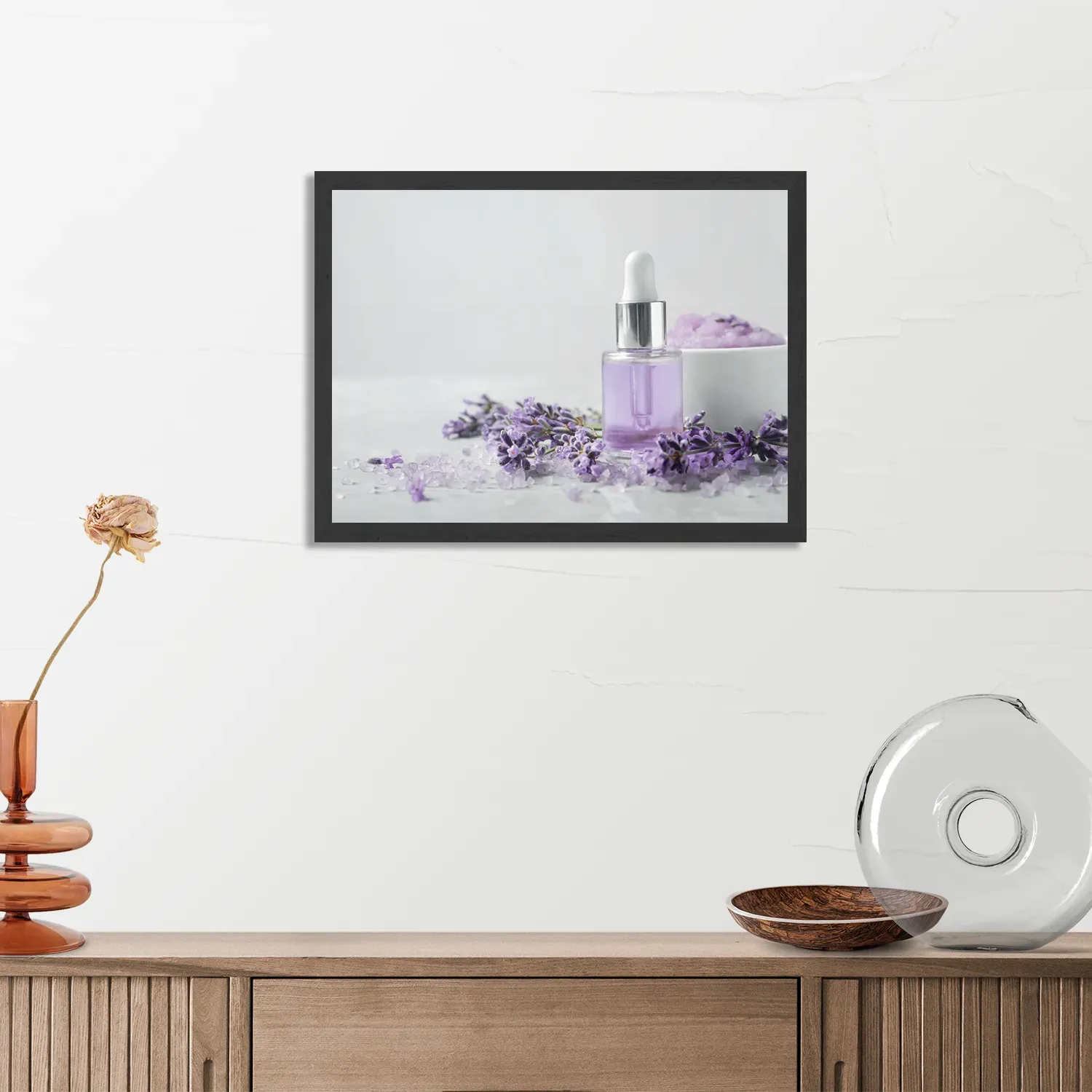 Poster Beautysalon Lavendel Marmer 02 Rechthoek Horizontaal Met Lijst Template PBF 50 70 Horizontaal Beauty 14 3