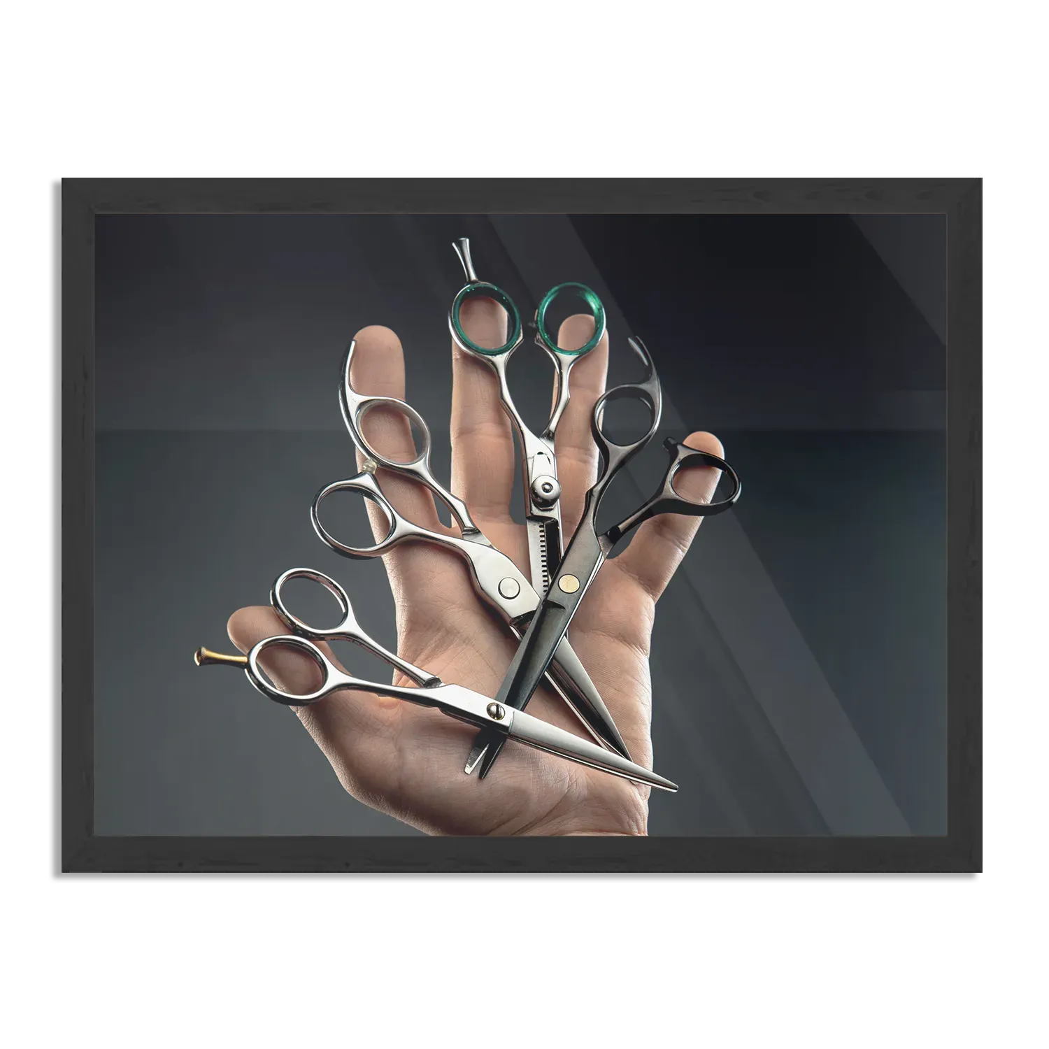 Poster Barber Shop 01 Rechthoek Horizontaal Met Lijst Template PBF 50 70 Horizontaal Beauty 16 1