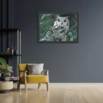 Poster Uil Op Tak Rechthoek Horizontaal Met Lijst Template PBF 50 70 Horizontaal Dieren 12 2