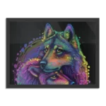 Poster Colored Wolves Rechthoek Horizontaal Met Lijst Template PBF 50 70 Horizontaal Dieren 80 1