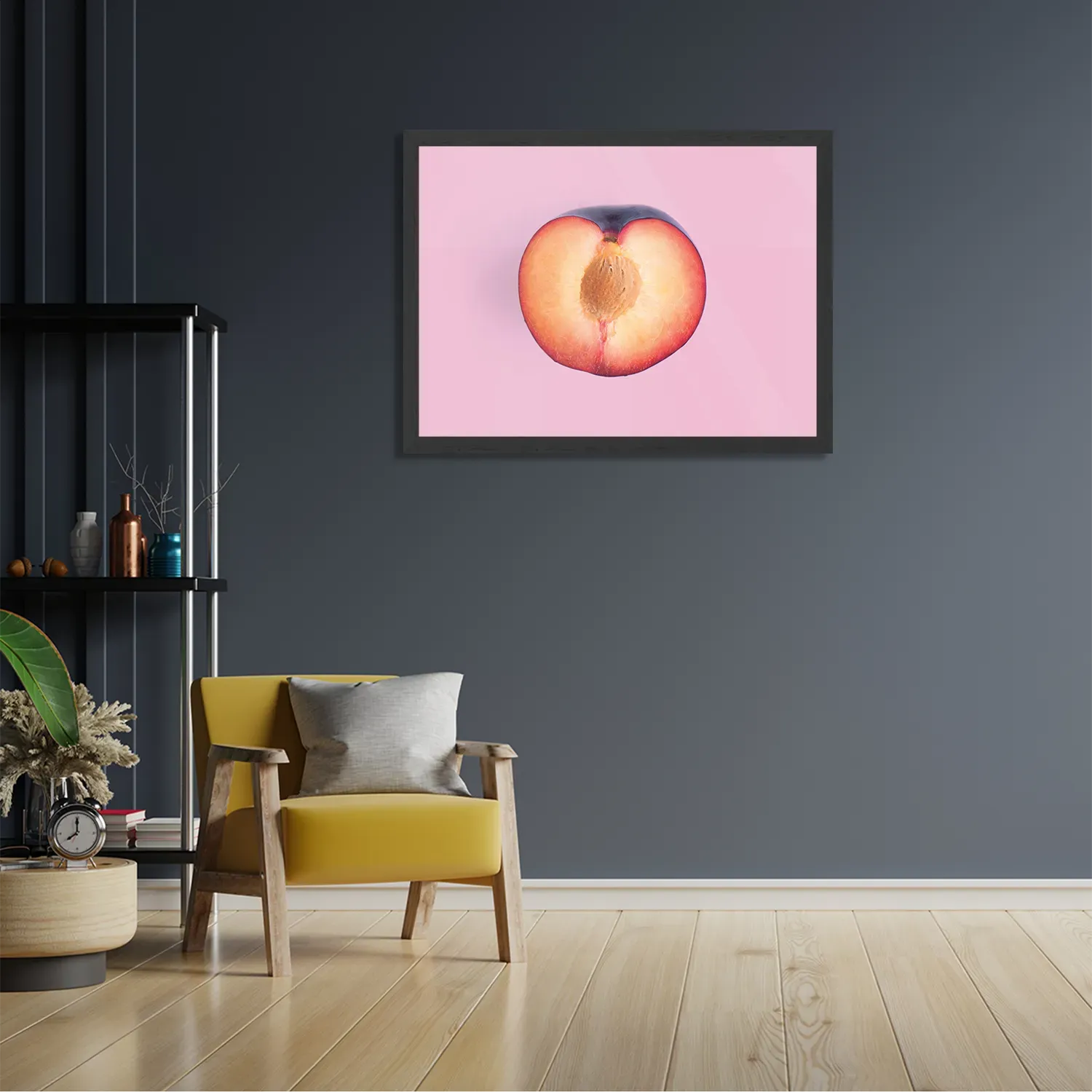 Poster Plum Pruim Paars Rechthoek Horizontaal Met Lijst Template PBF 50 70 Horizontaal Eten En Drinken 10 2