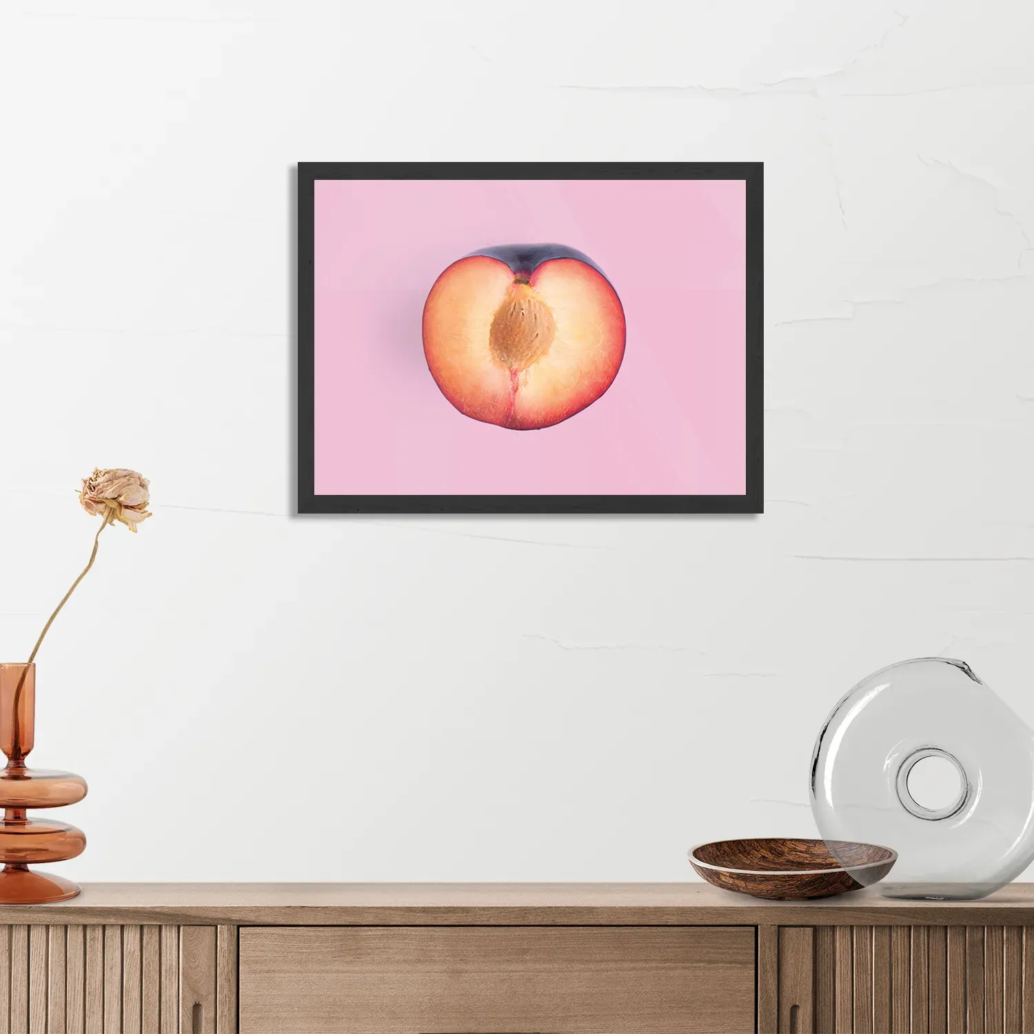 Poster Plum Pruim Paars Rechthoek Horizontaal Met Lijst Template PBF 50 70 Horizontaal Eten En Drinken 10 3