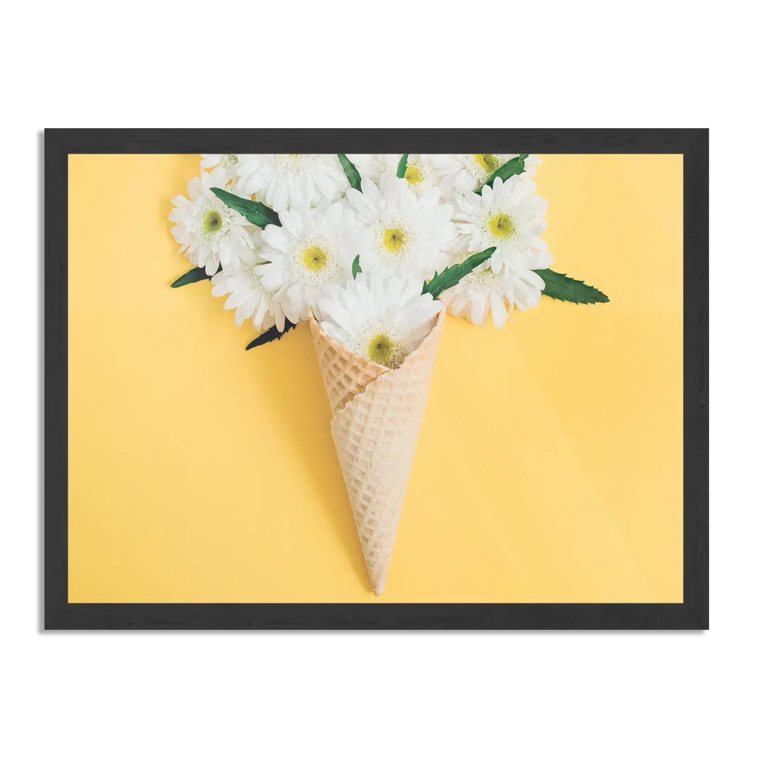 Poster Ijshoorn met Bloemen Rechthoek Horizontaal Met Lijst Template PBF 50 70 Horizontaal Eten En Drinken 15 1
