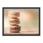 Poster Macarons Beige Tinten 02 Rechthoek Horizontaal Met Lijst Template PBF 50 70 Horizontaal Eten En Drinken 31 1