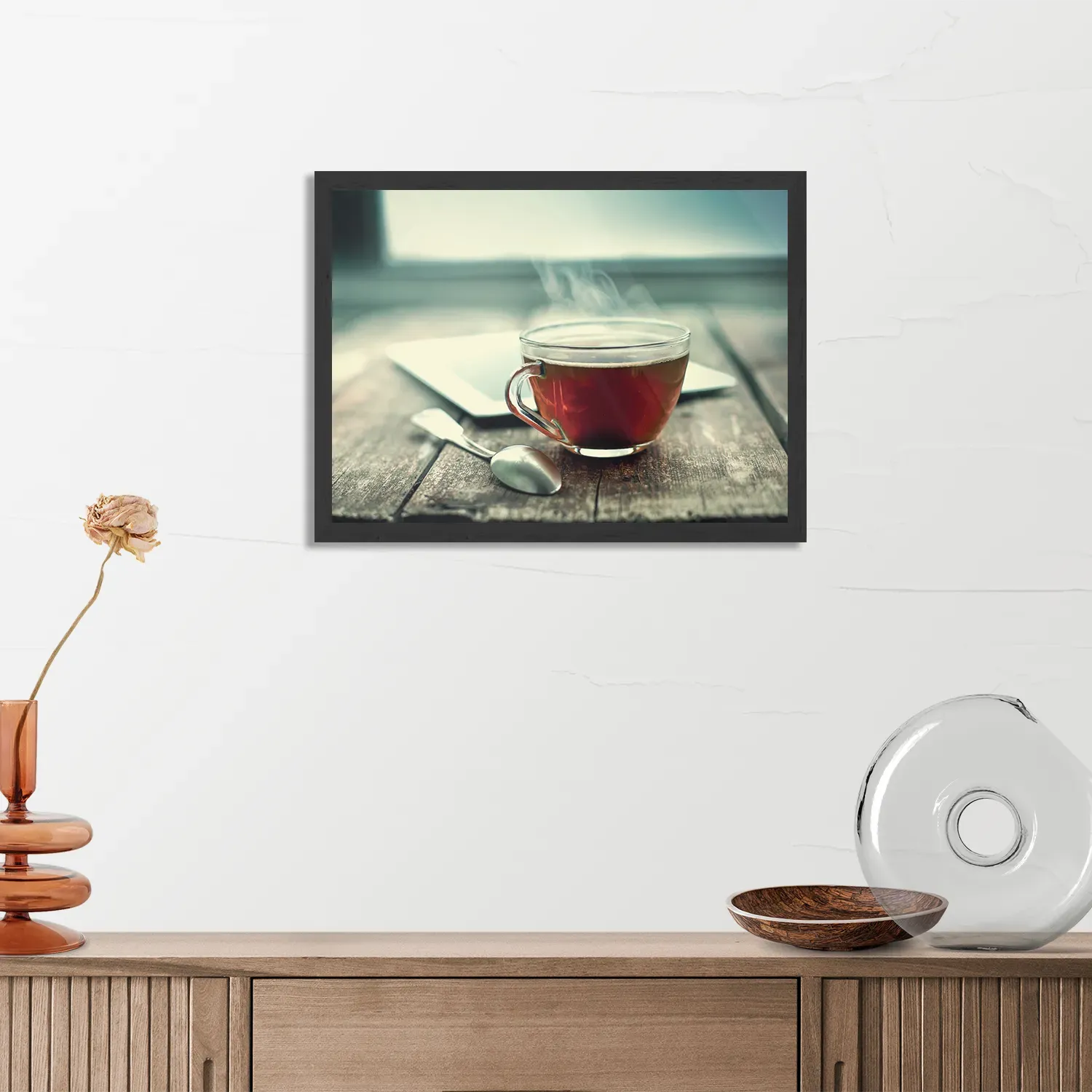 Poster Thee Rechthoek Horizontaal Met Lijst Template PBF 50 70 Horizontaal Eten En Drinken 33 3