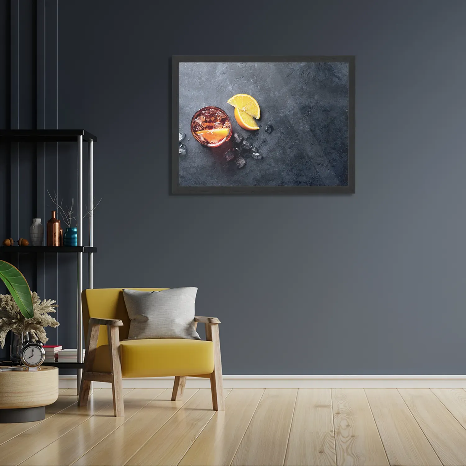 Poster Cocktail met Citroen Rechthoek Horizontaal Met Lijst Template PBF 50 70 Horizontaal Eten En Drinken 42 2