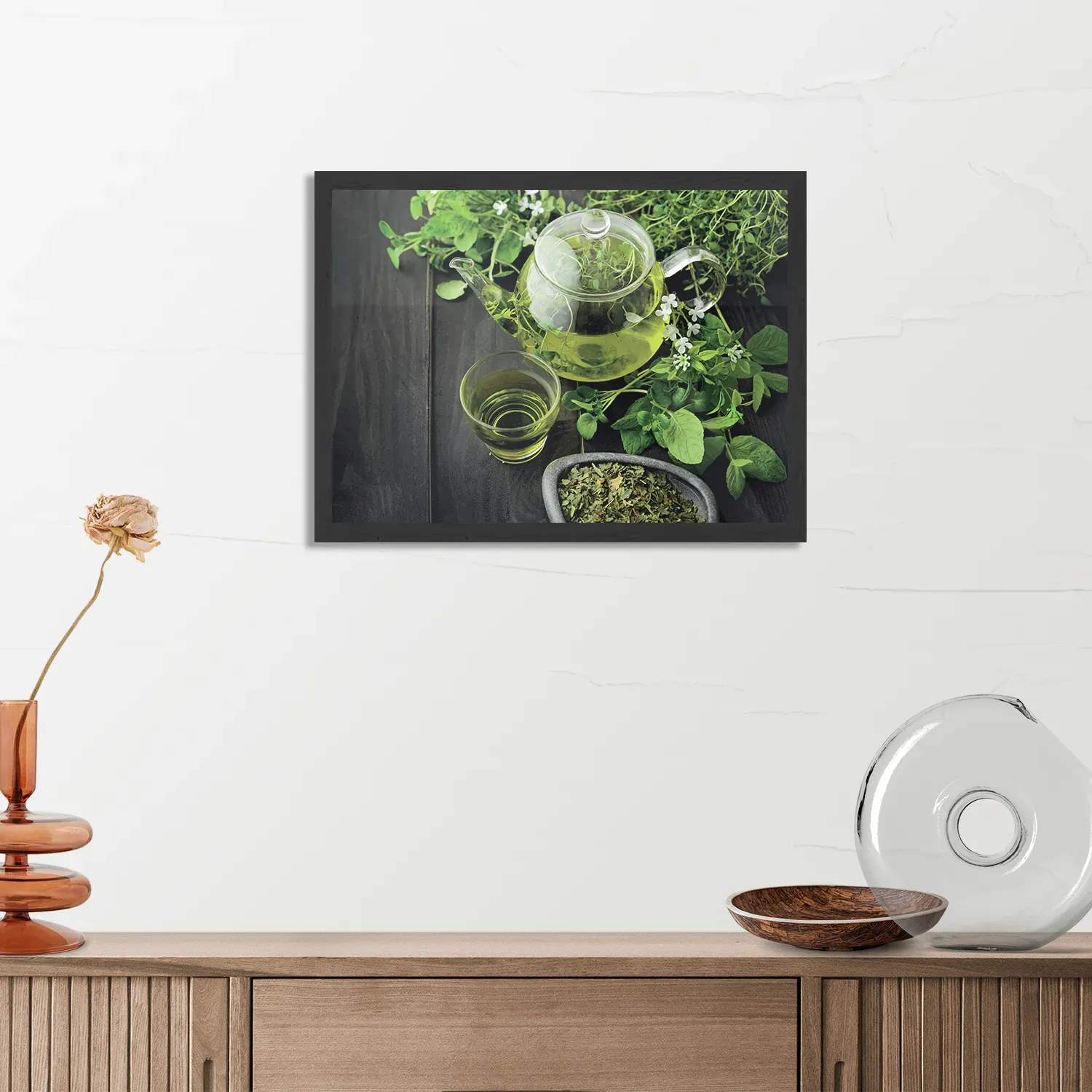 Poster Mint Thee Rechthoek Horizontaal Met Lijst Template PBF 50 70 Horizontaal Eten En Drinken 49 3