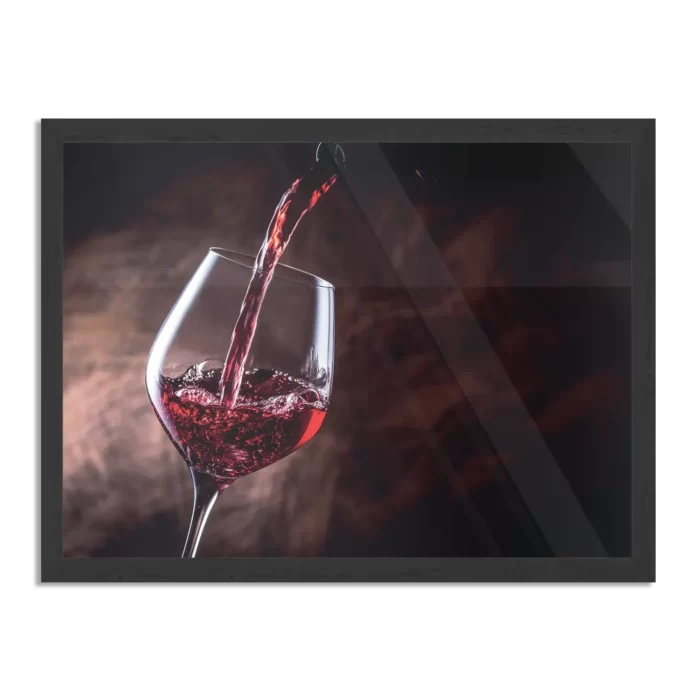 Poster Glas Rode wijn 02 Rechthoek Horizontaal Met Lijst Template PBF 50 70 Horizontaal Eten En Drinken 51 1