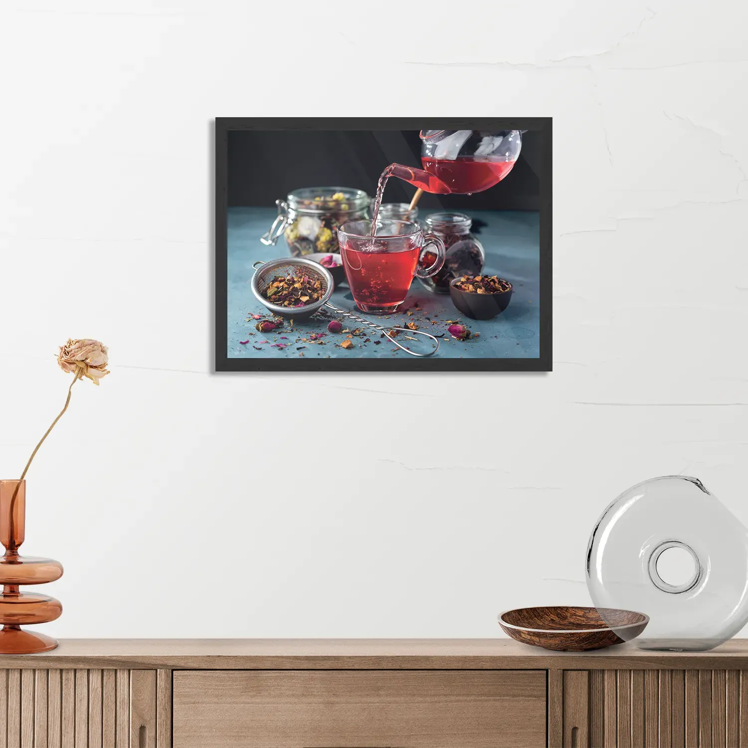 Poster Thee met Specerijen Rechthoek Horizontaal Met Lijst Template PBF 50 70 Horizontaal Eten En Drinken 58 3