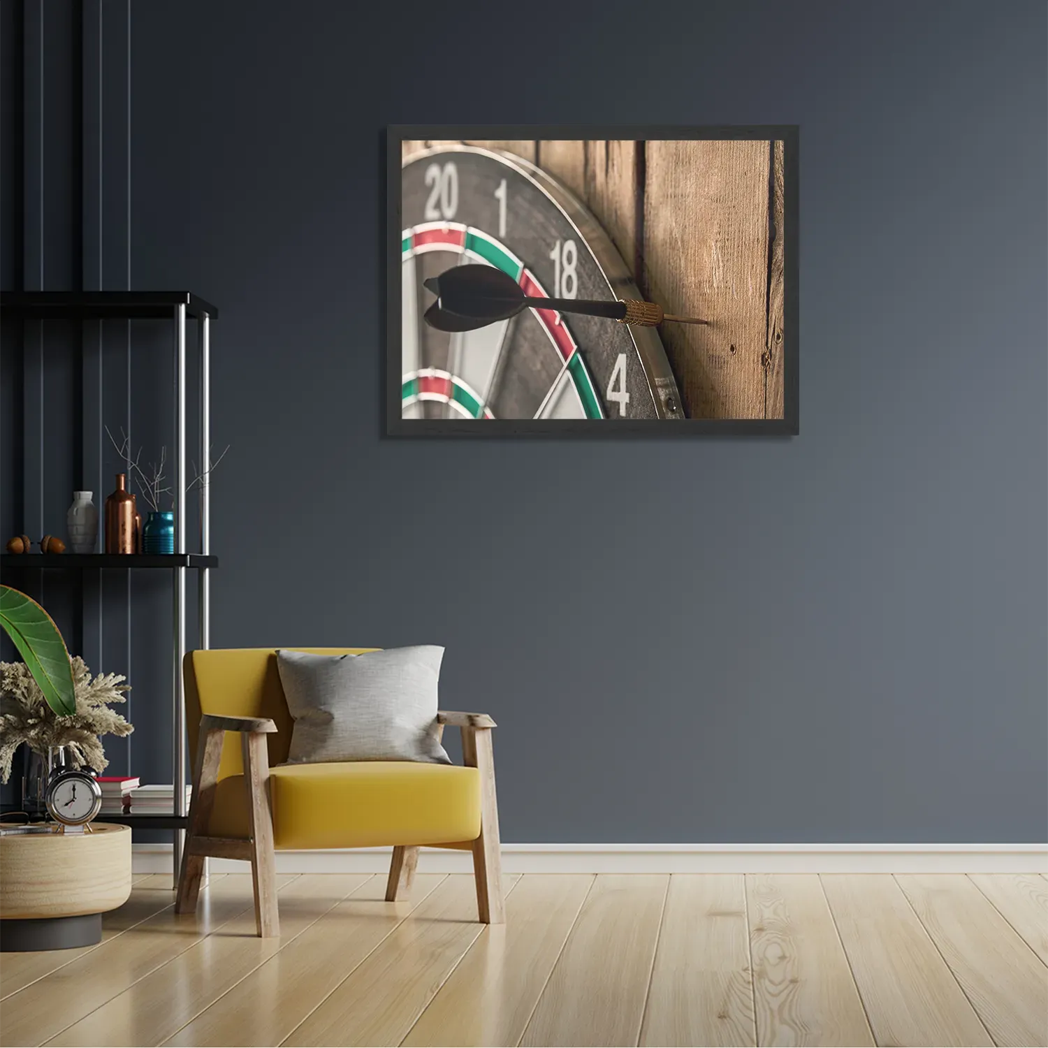 Poster Dartbord Rechthoek Horizontaal Met Lijst Template PBF 50 70 Horizontaal Gaming En Spel 20 2