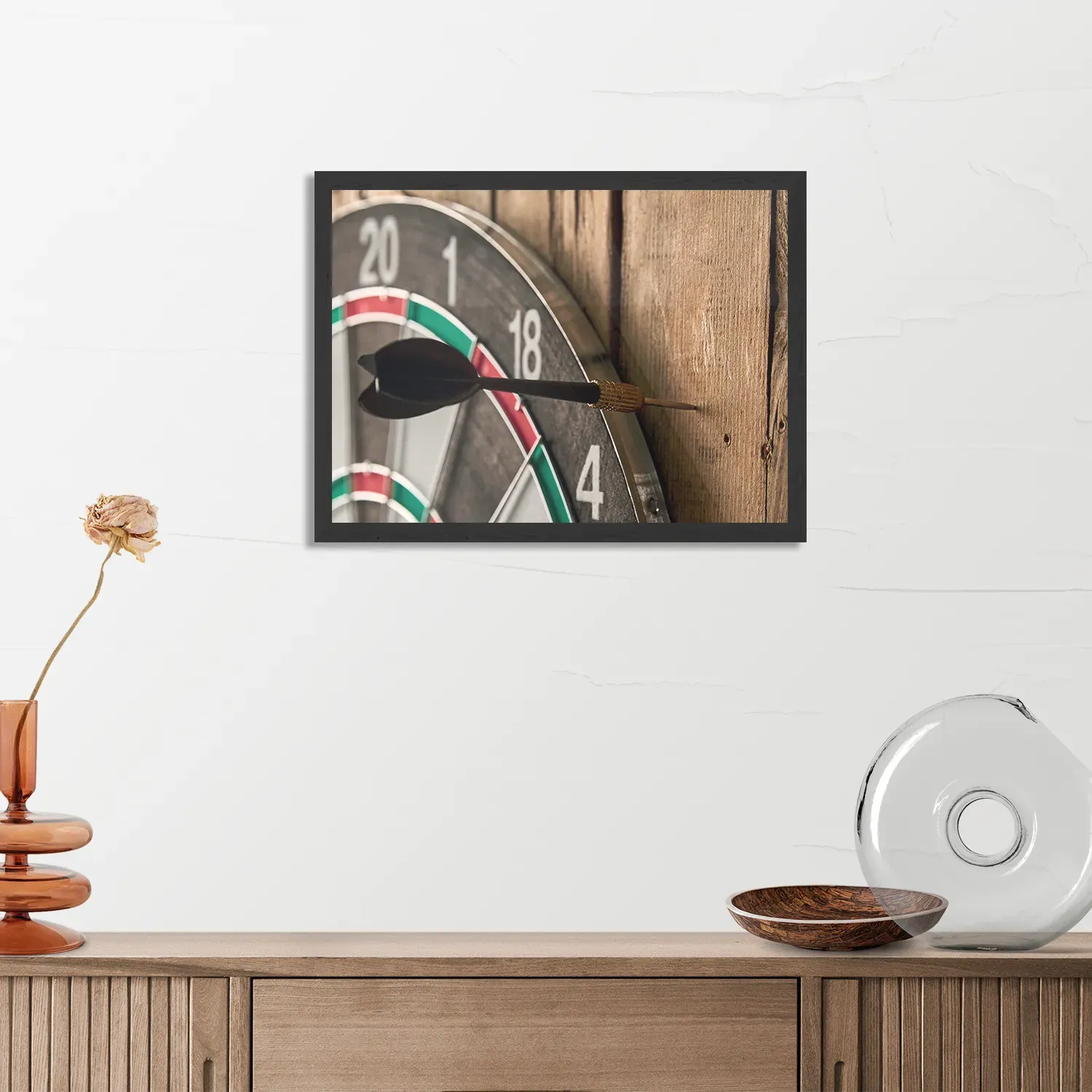 Poster Dartbord Rechthoek Horizontaal Met Lijst Template PBF 50 70 Horizontaal Gaming En Spel 20 3