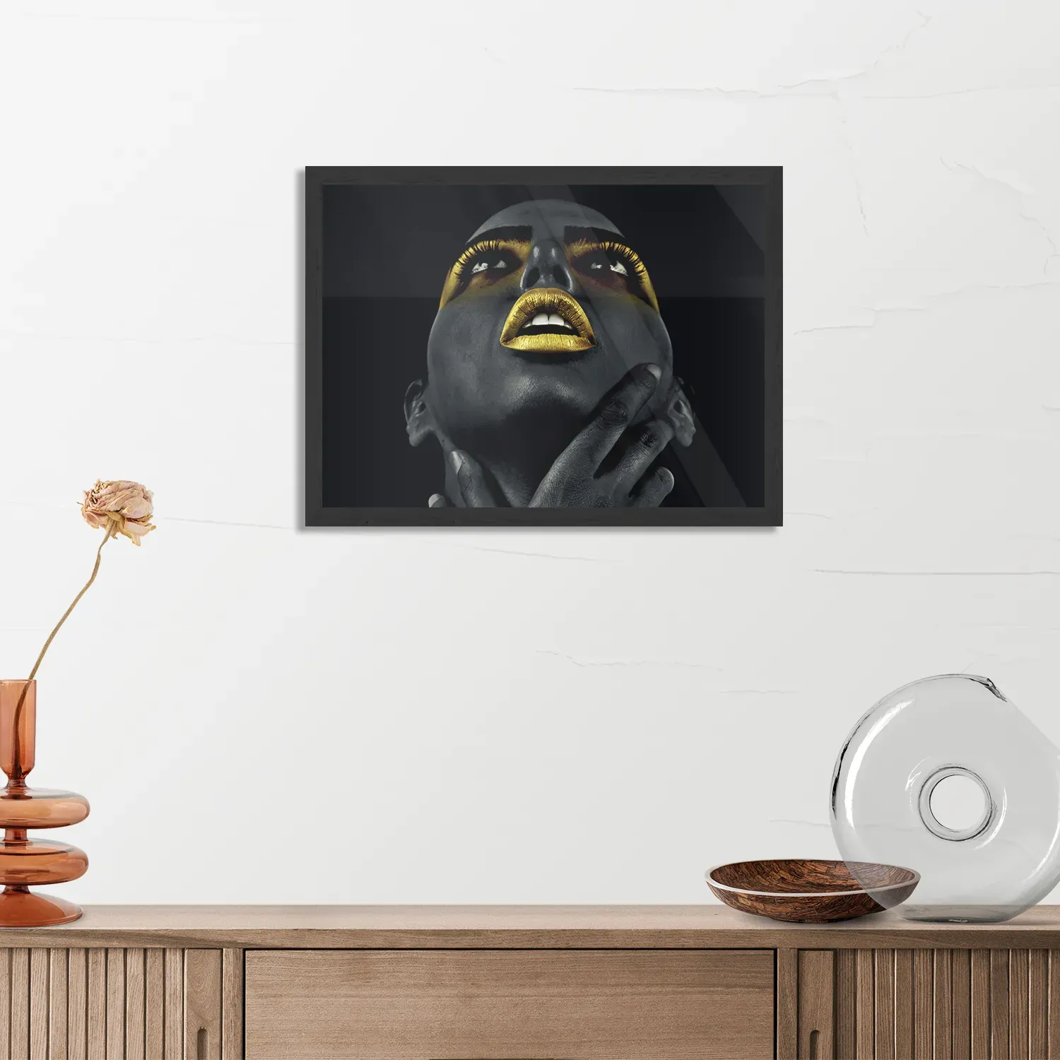 Poster Hoopvol Model Rechthoek Horizontaal Met Lijst Template PBF 50 70 Horizontaal Lifestyle 10 3