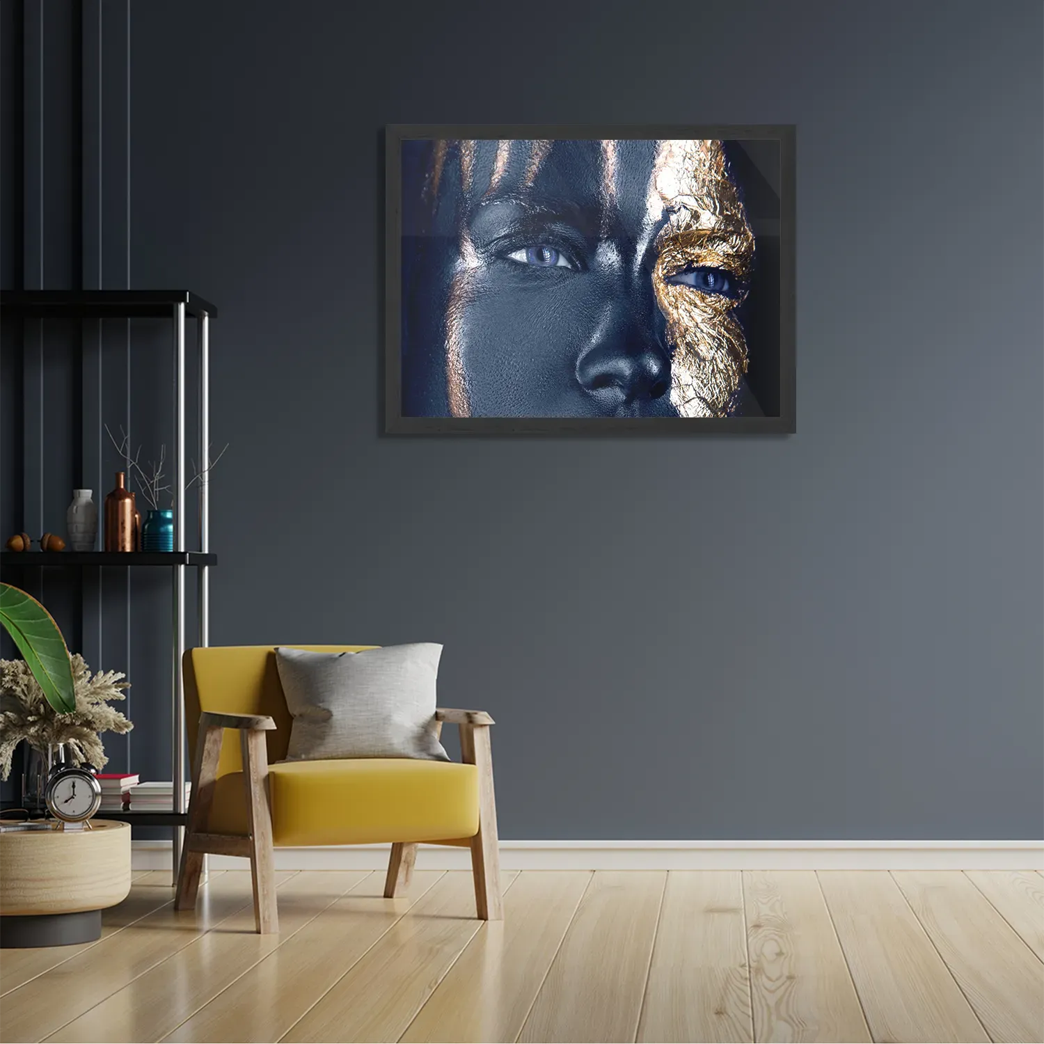 Poster Golden Whoman 05 Rechthoek Horizontaal Met Lijst Template PBF 50 70 Horizontaal Lifestyle 16 2