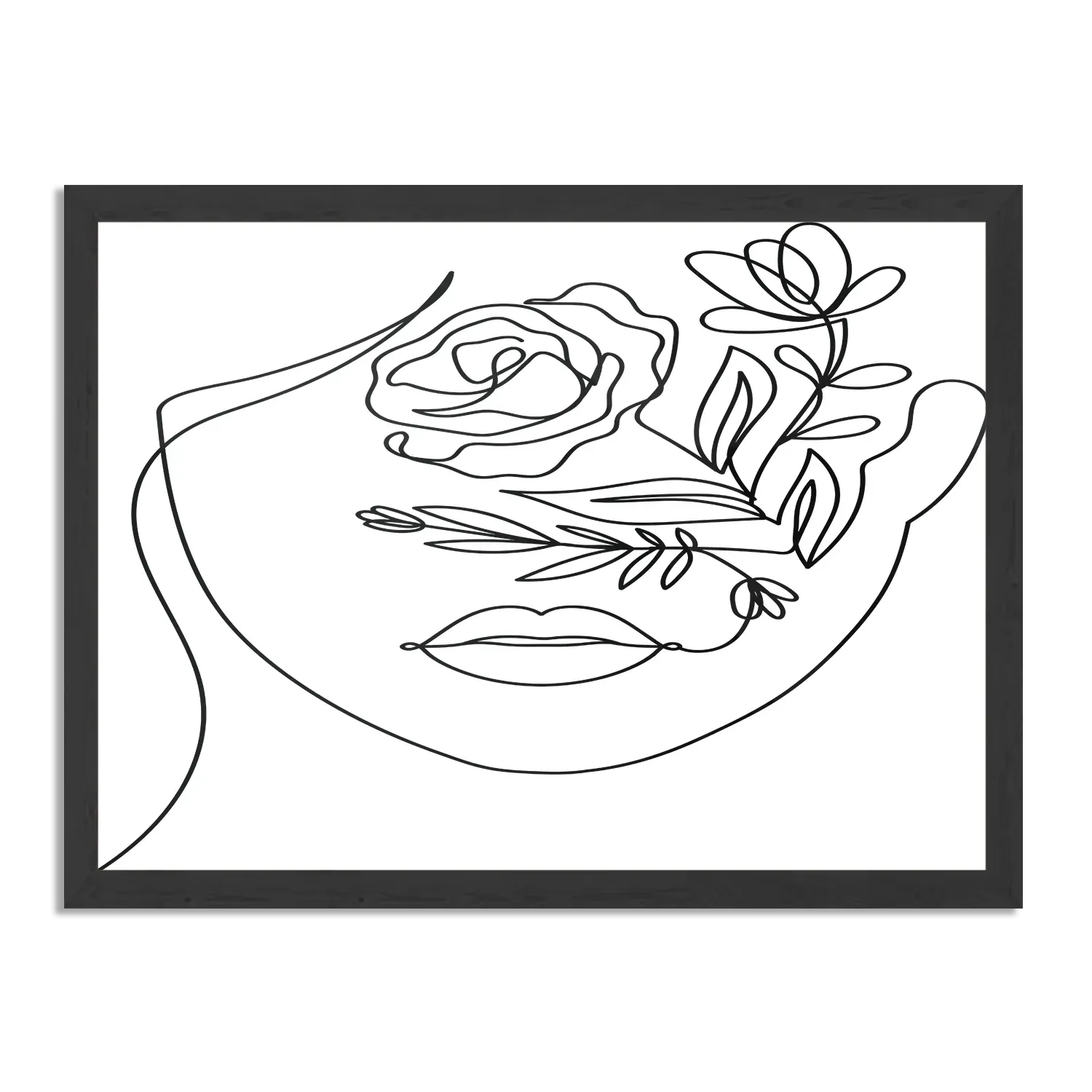 Poster De Bloemen Dame Rechthoek Horizontaal Met Lijst Template PBF 50 70 Horizontaal Lifestyle 6 1