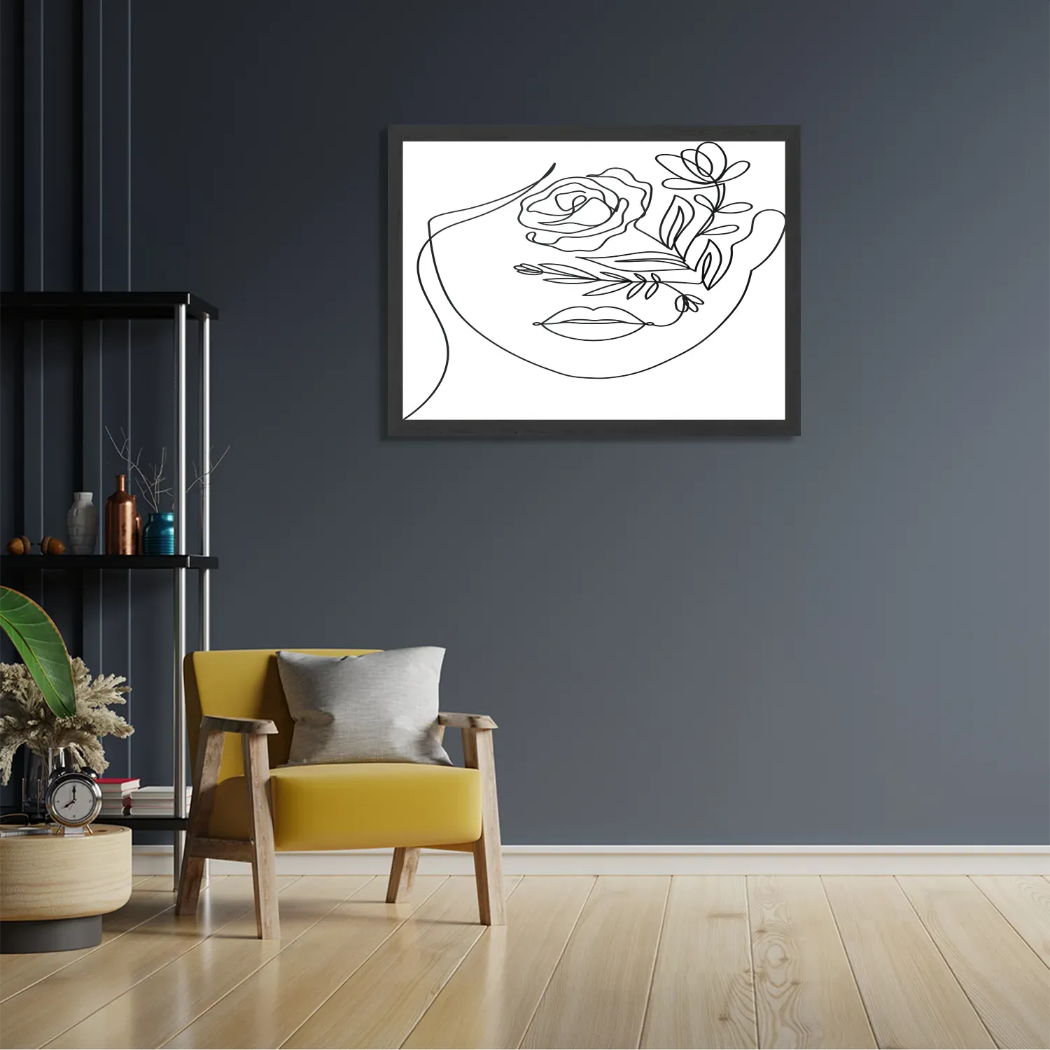 Poster De Bloemen Dame Rechthoek Horizontaal Met Lijst Template PBF 50 70 Horizontaal Lifestyle 6 2