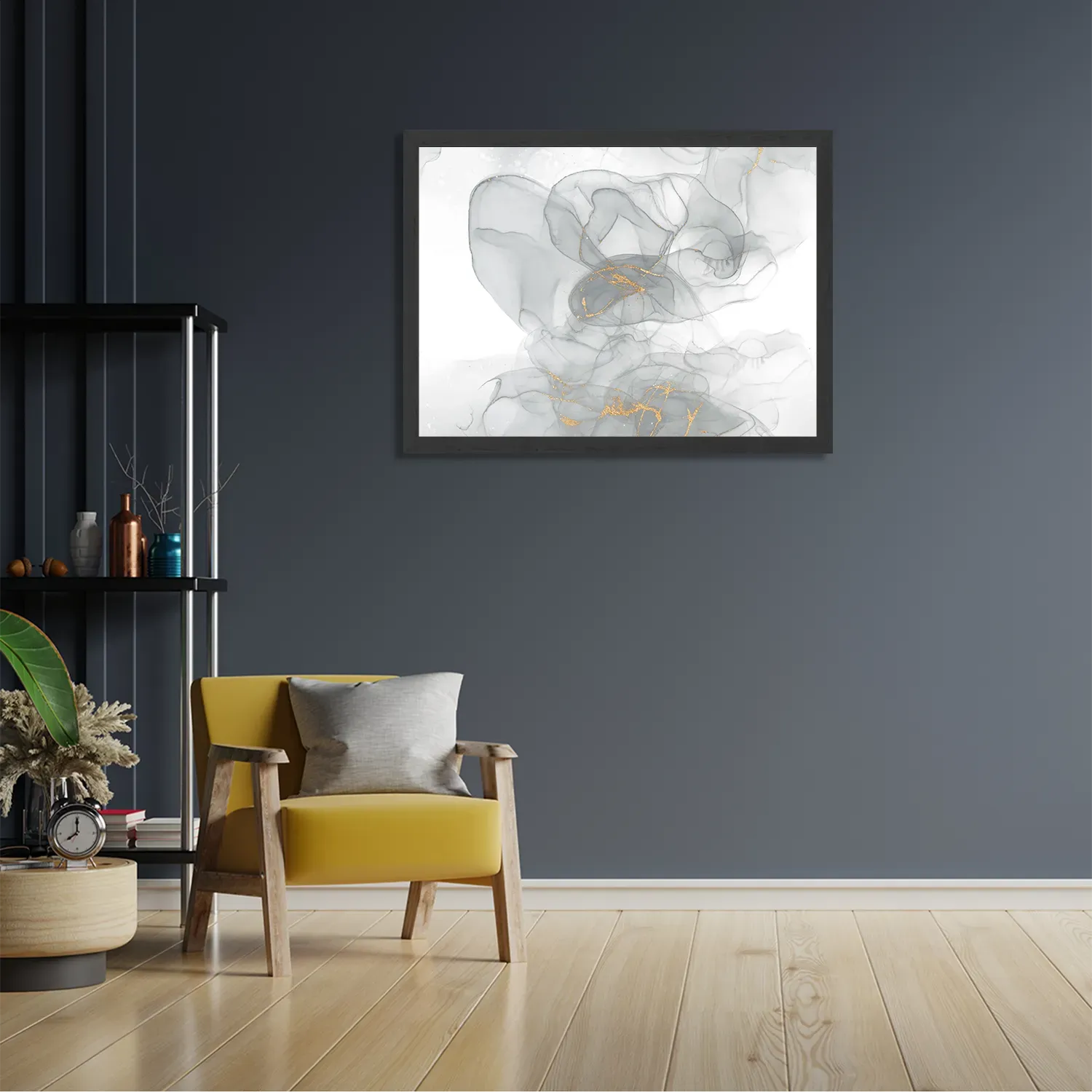 Template_PBF_50-70_Horizontaal_Marmer_18-2 Poster Abstract Marmer Look Grijs met Goud 07 Rechthoek Horizontaal Met Lijst Template PBF 50 70 Horizontaal Marmer 18 2