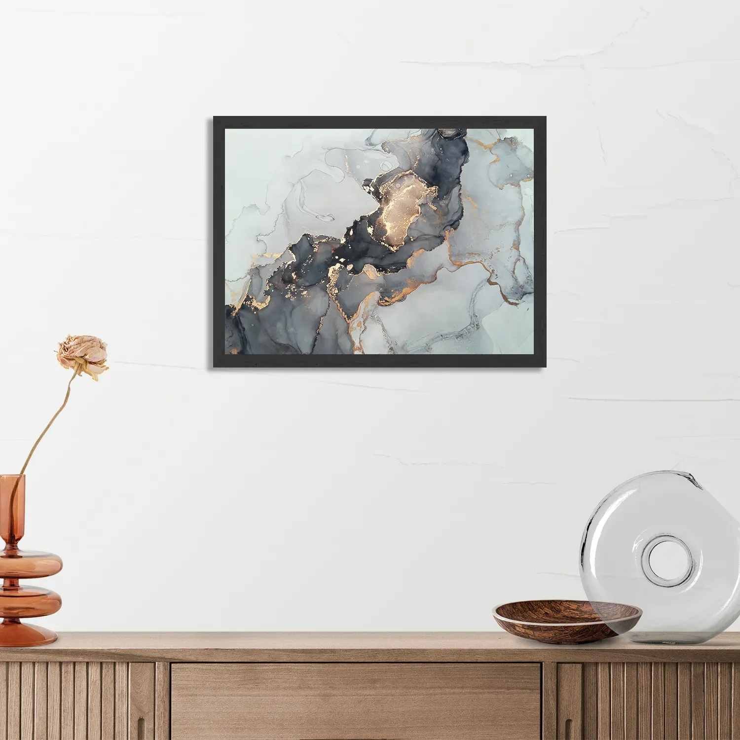 Poster Marmer Look Hotel Chique 01 Rechthoek Horizontaal Met Lijst Template PBF 50 70 Horizontaal Marmer 19 3