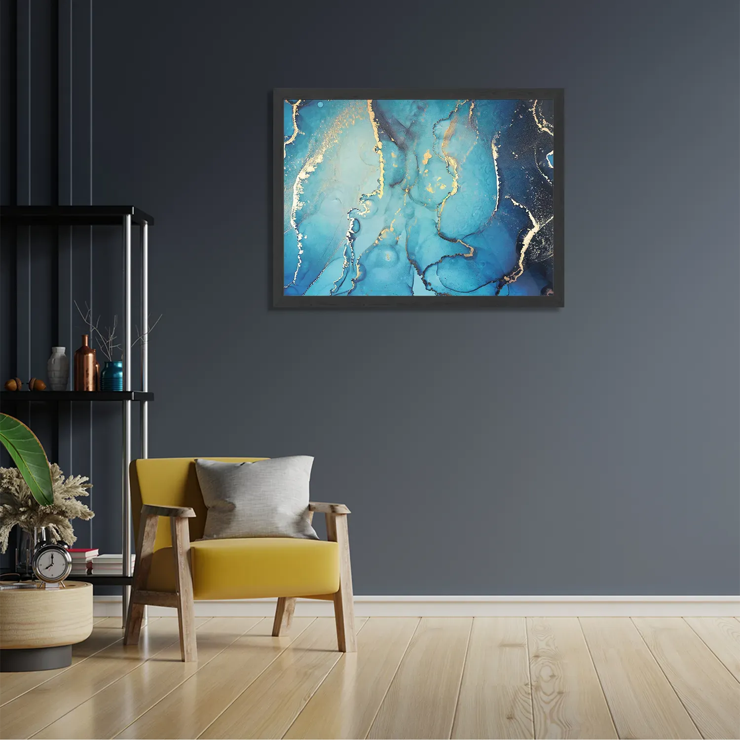 Poster Marmer Look Colored 010 Rechthoek Horizontaal Met Lijst Template PBF 50 70 Horizontaal Marmer 33 2