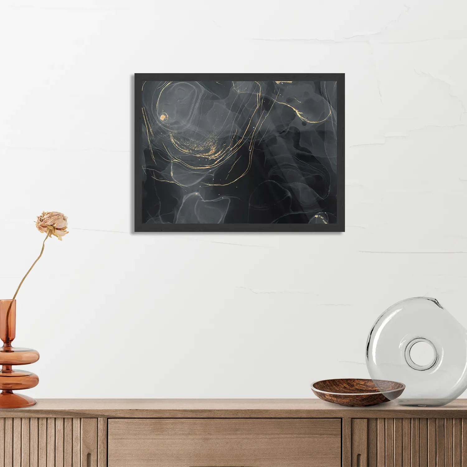 Template_PBF_50-70_Horizontaal_Marmer_8-3 Poster Abstract Marmer Look Zwart met Goud 01 Rechthoek Horizontaal Met Lijst Template PBF 50 70 Horizontaal Marmer 8 3