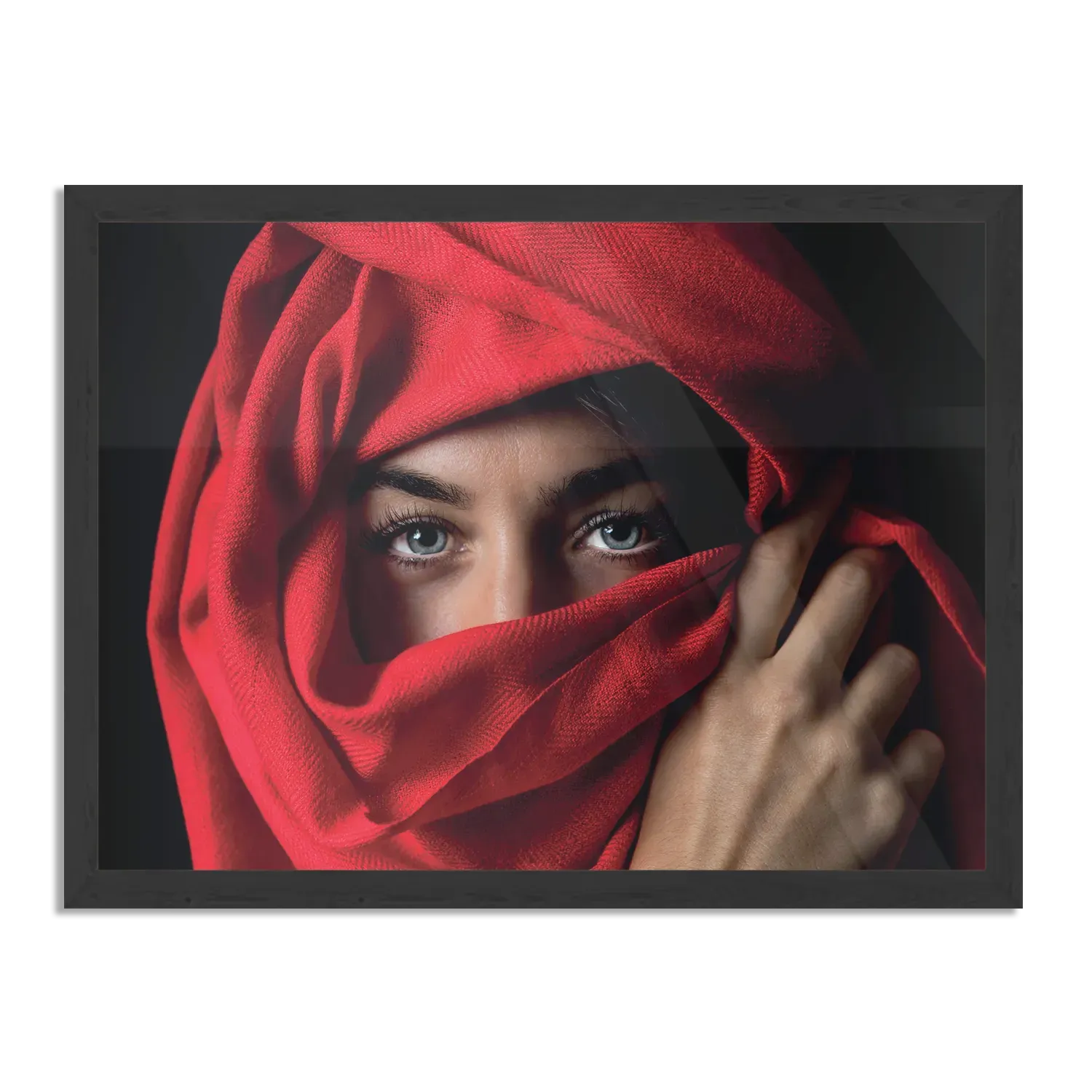 Template_PBF_50-70_Horizontaal_Mensen_1-1 Poster Jonge Arabische Vrouw Met Rode Hoofddoek Rechthoek Horizontaal Met Lijst Template PBF 50 70 Horizontaal Mensen 1 1