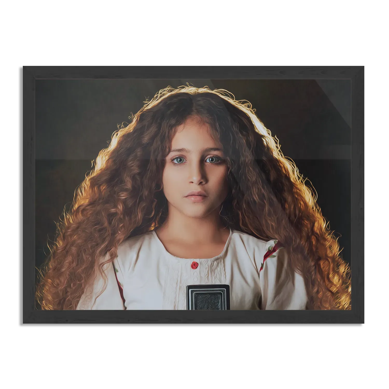 Poster Mooi Jong Meisje Met Camera Rechthoek Horizontaal Met Lijst Template PBF 50 70 Horizontaal Mensen 22 1