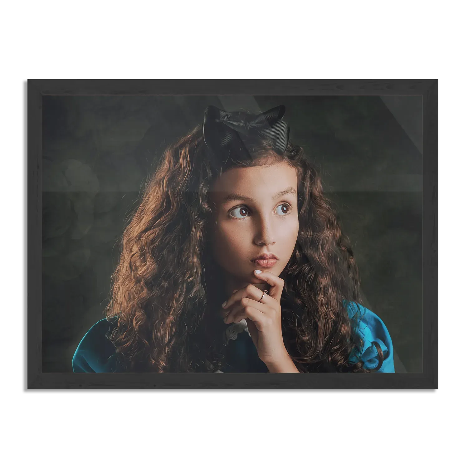 Poster Mooi Jong meisje In Kledij Rechthoek Horizontaal Met Lijst Template PBF 50 70 Horizontaal Mensen 24 1