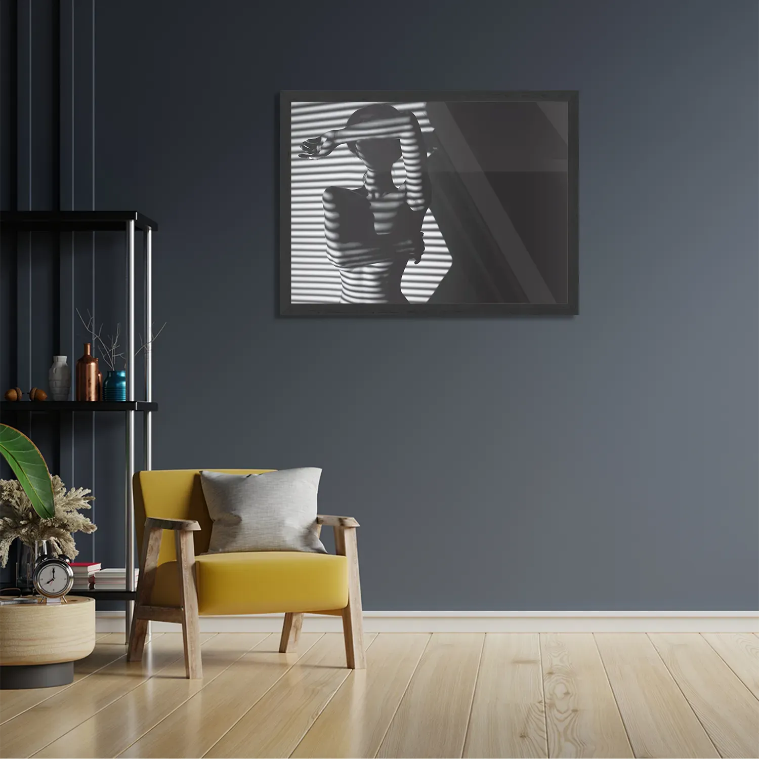 Template_PBF_50-70_Horizontaal_Mensen_33-2 Poster Blote Vrouw Achter Jaloezie 02 Rechthoek Horizontaal Met Lijst Template PBF 50 70 Horizontaal Mensen 33 2