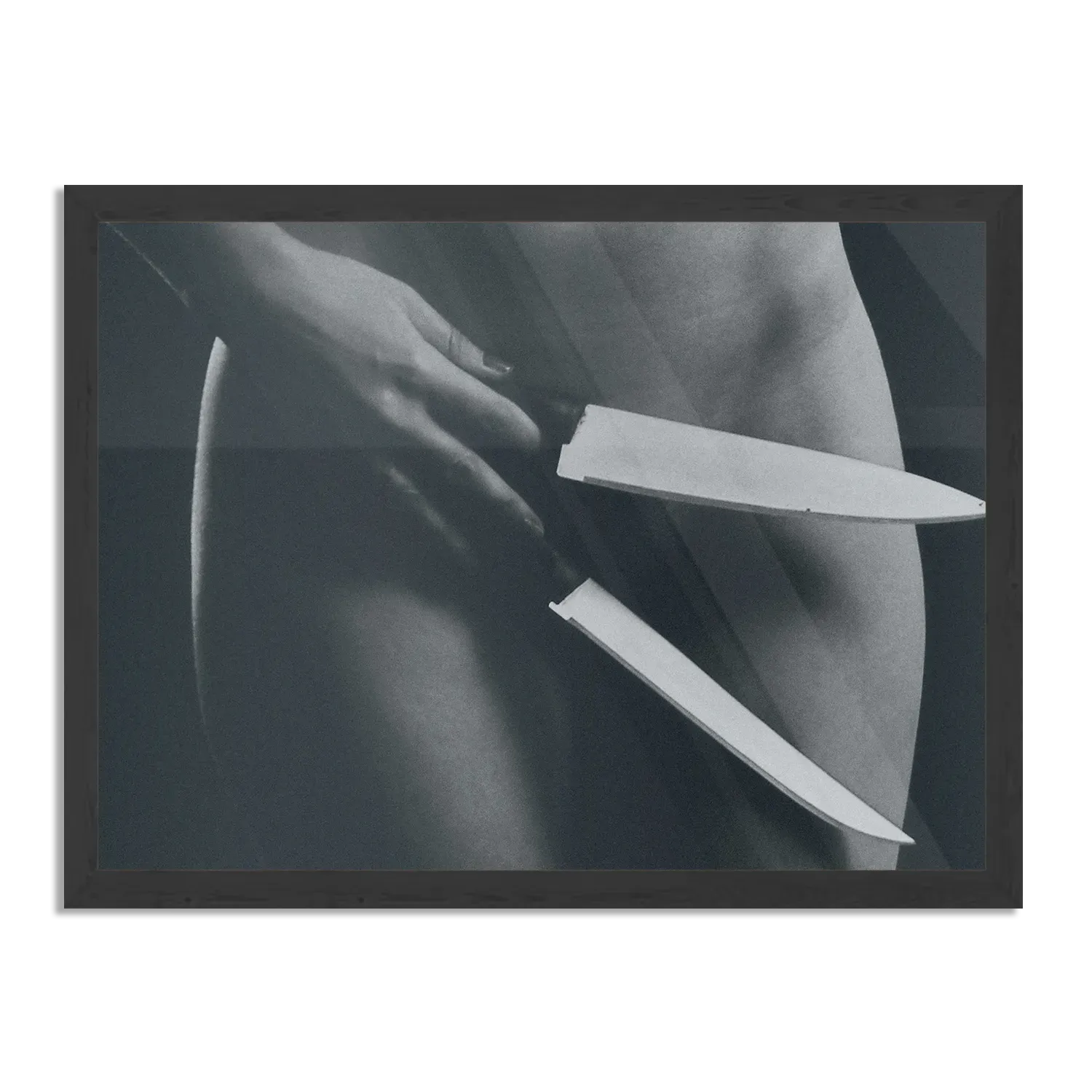 Poster Vrouwlijke Messentrekker Rechthoek Horizontaal Met Lijst Template PBF 50 70 Horizontaal Mensen 4 1