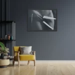 Poster Vrouwlijke Messentrekker Rechthoek Horizontaal Met Lijst Template PBF 50 70 Horizontaal Mensen 4 2