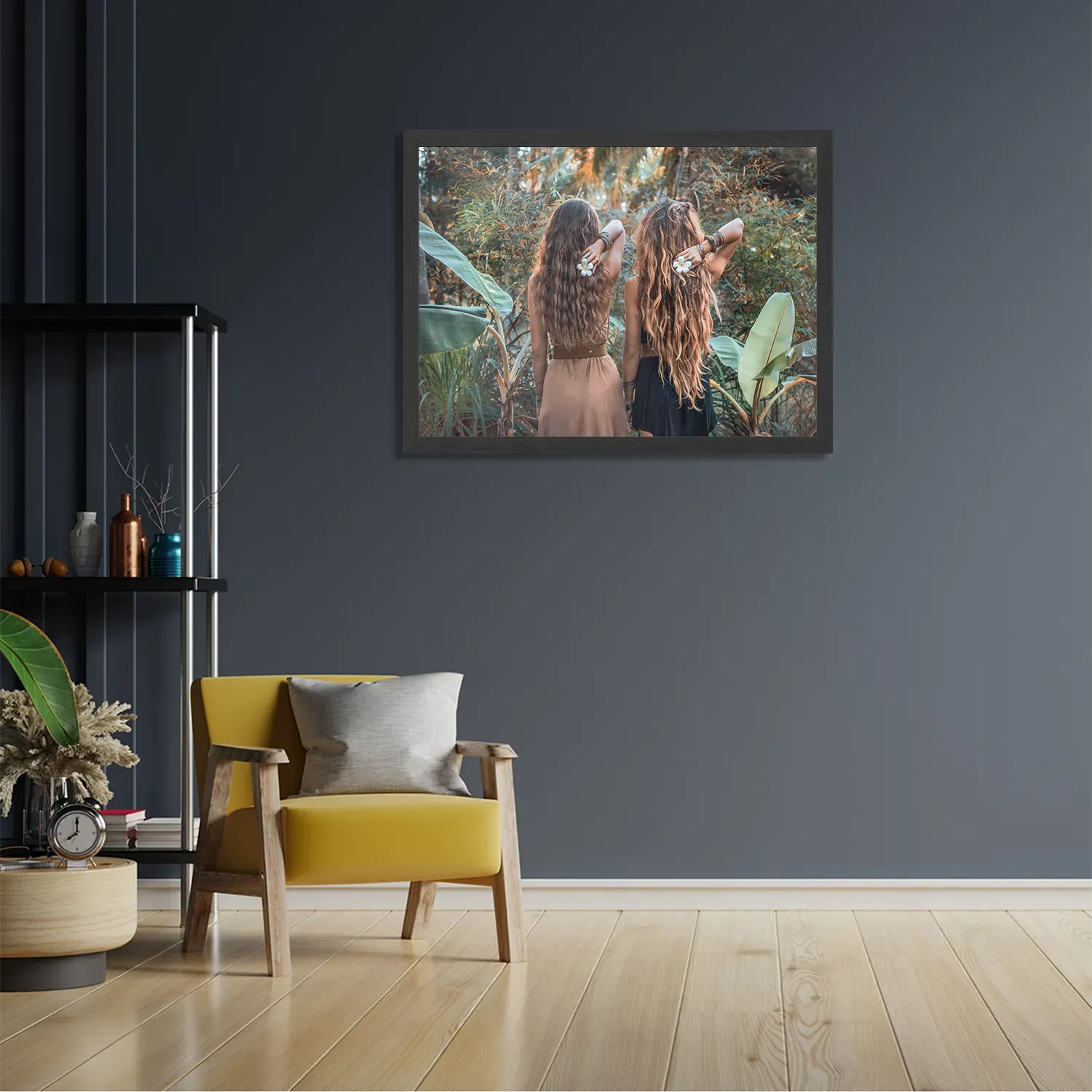 Poster Twee Mooie Dames In de Jungle Rechthoek Horizontaal Met Lijst Template PBF 50 70 Horizontaal Mensen 43 2