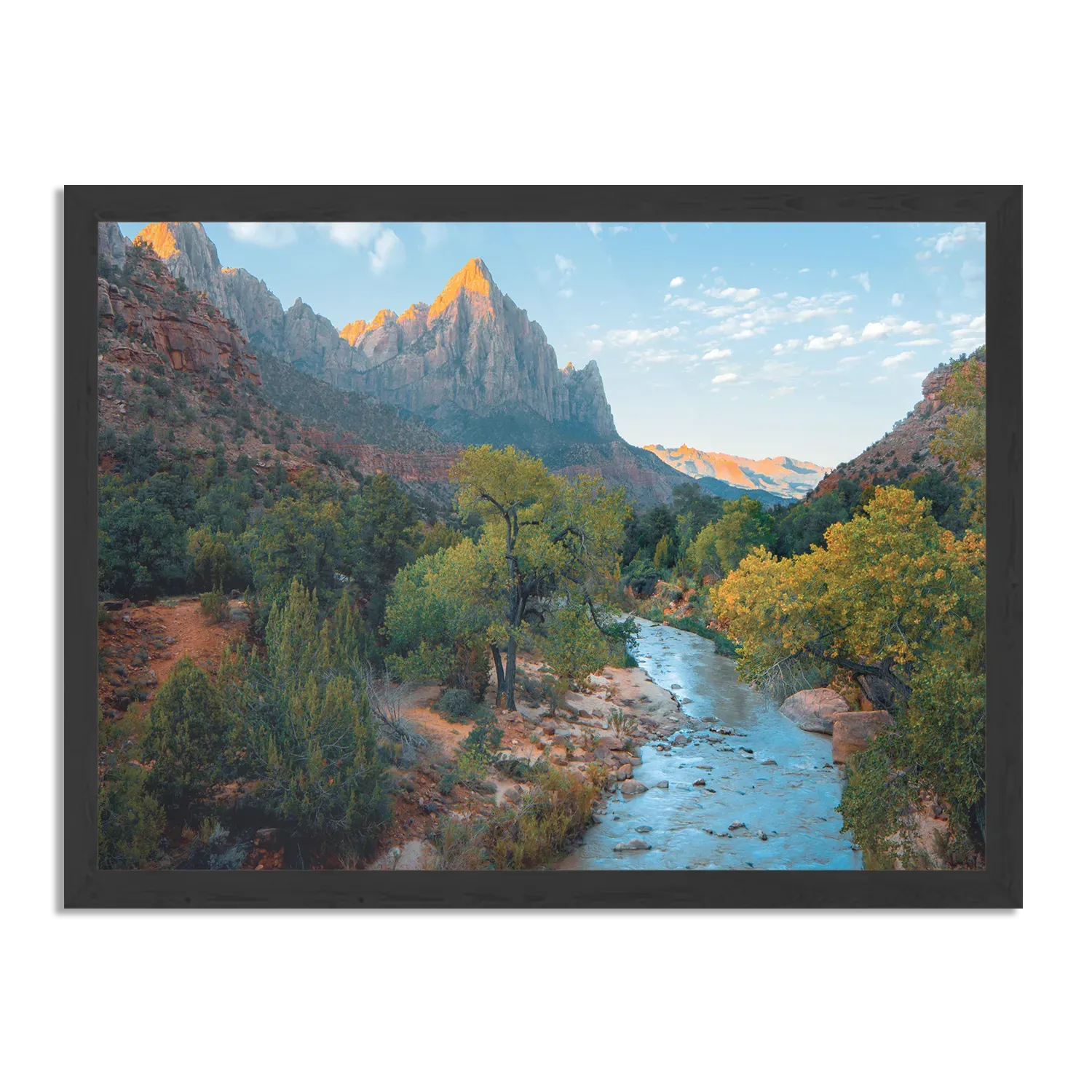 Poster De rivier van ZION Rechthoek Horizontaal Met Lijst Template PBF 50 70 Horizontaal Natuur 21 1