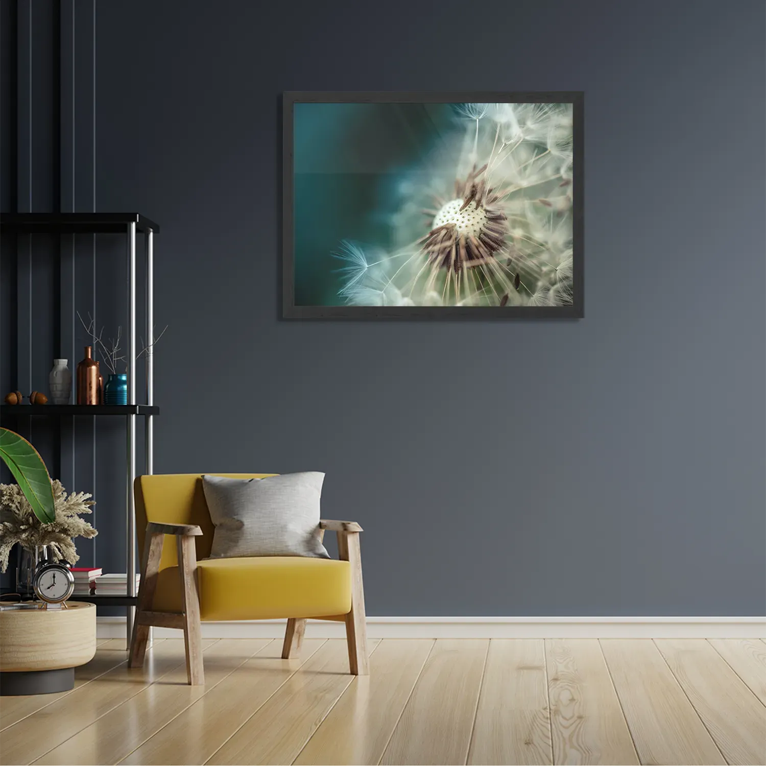 Poster Paardenbloem pluis 2 Rechthoek Horizontaal Met Lijst Template PBF 50 70 Horizontaal Natuur 26 2