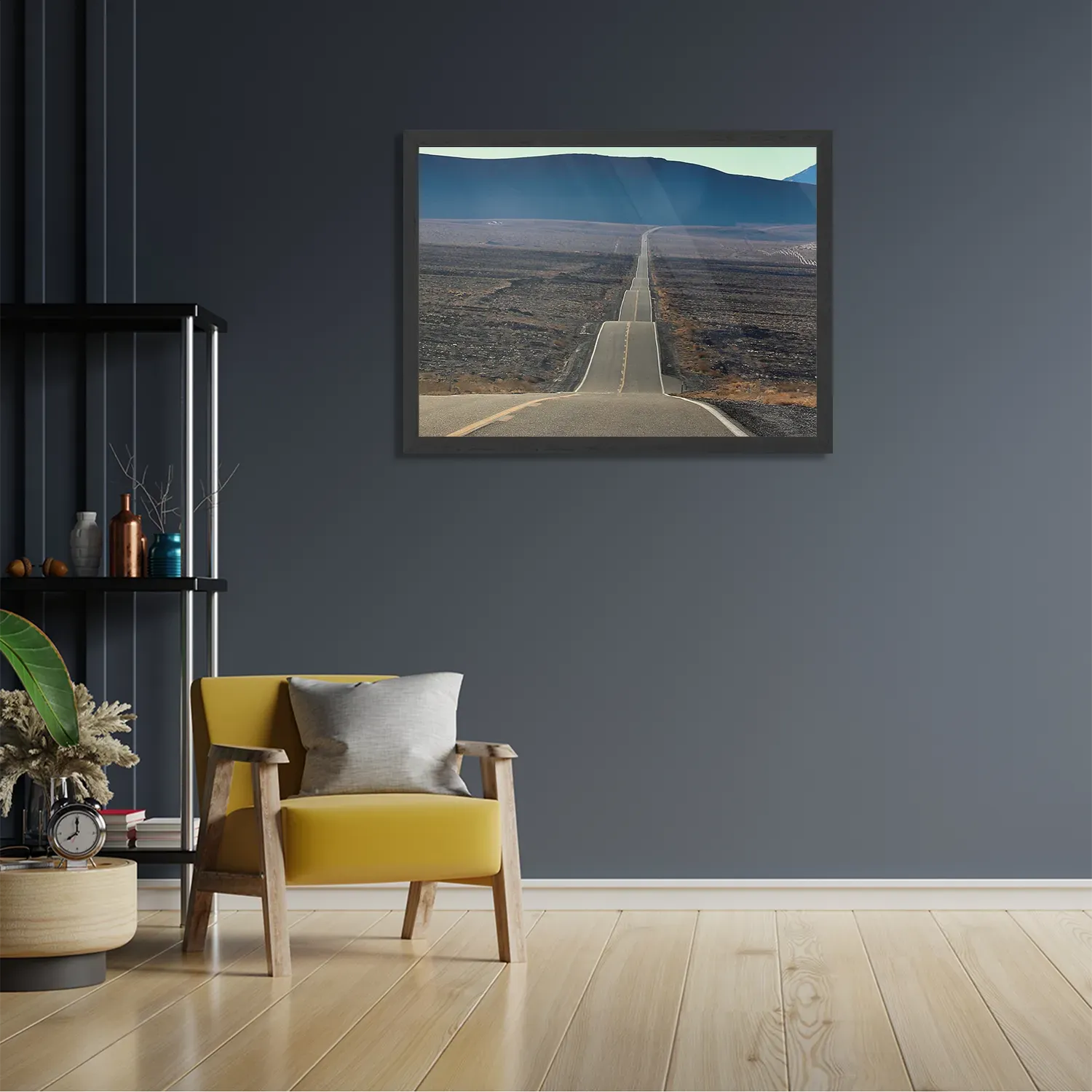 Poster Deathvalley Road Rechthoek Horizontaal Met Lijst Template PBF 50 70 Horizontaal Natuur 3 2
