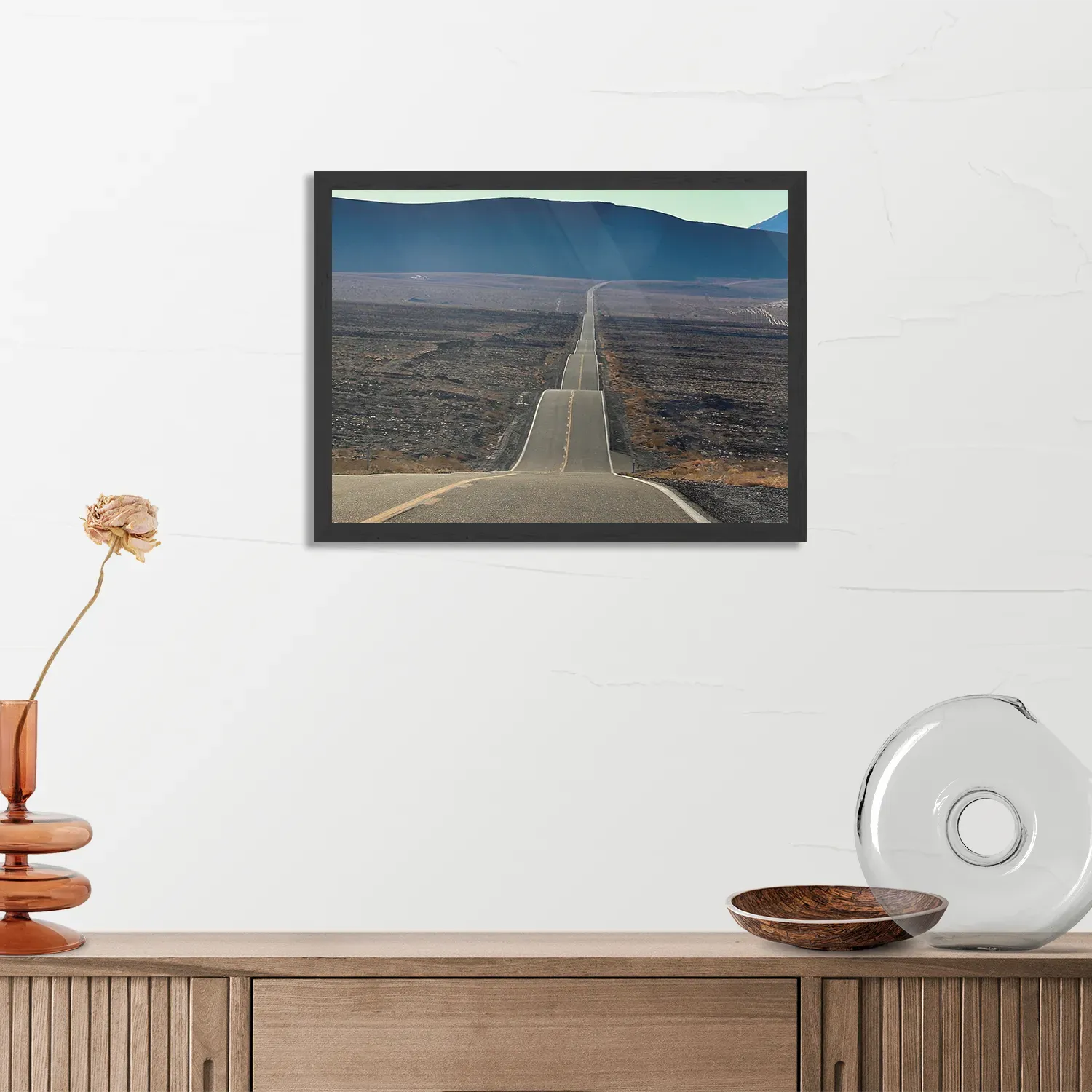 Poster Deathvalley Road Rechthoek Horizontaal Met Lijst Template PBF 50 70 Horizontaal Natuur 3 3