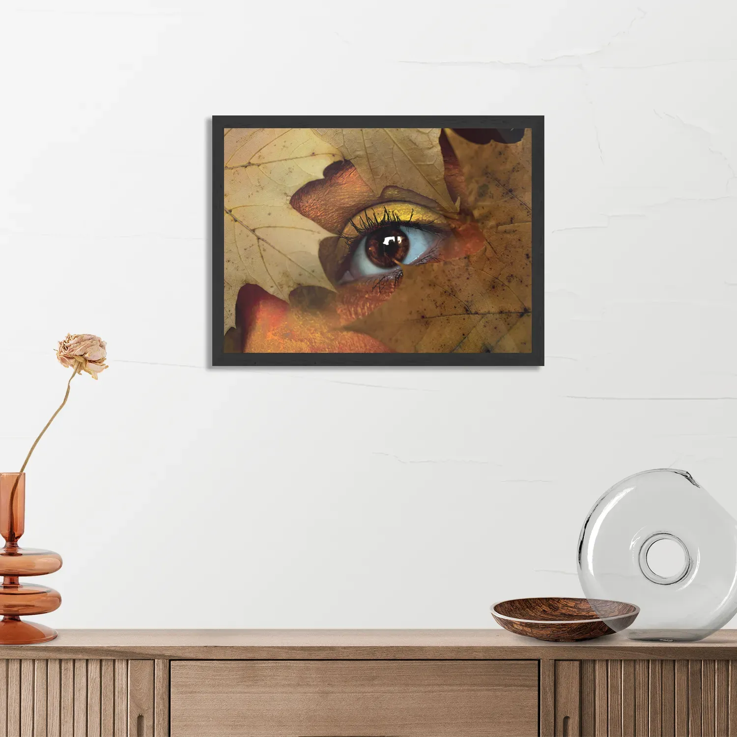 Poster Hefstblad Rechthoek Horizontaal Met Lijst Template PBF 50 70 Horizontaal Natuur 30 3